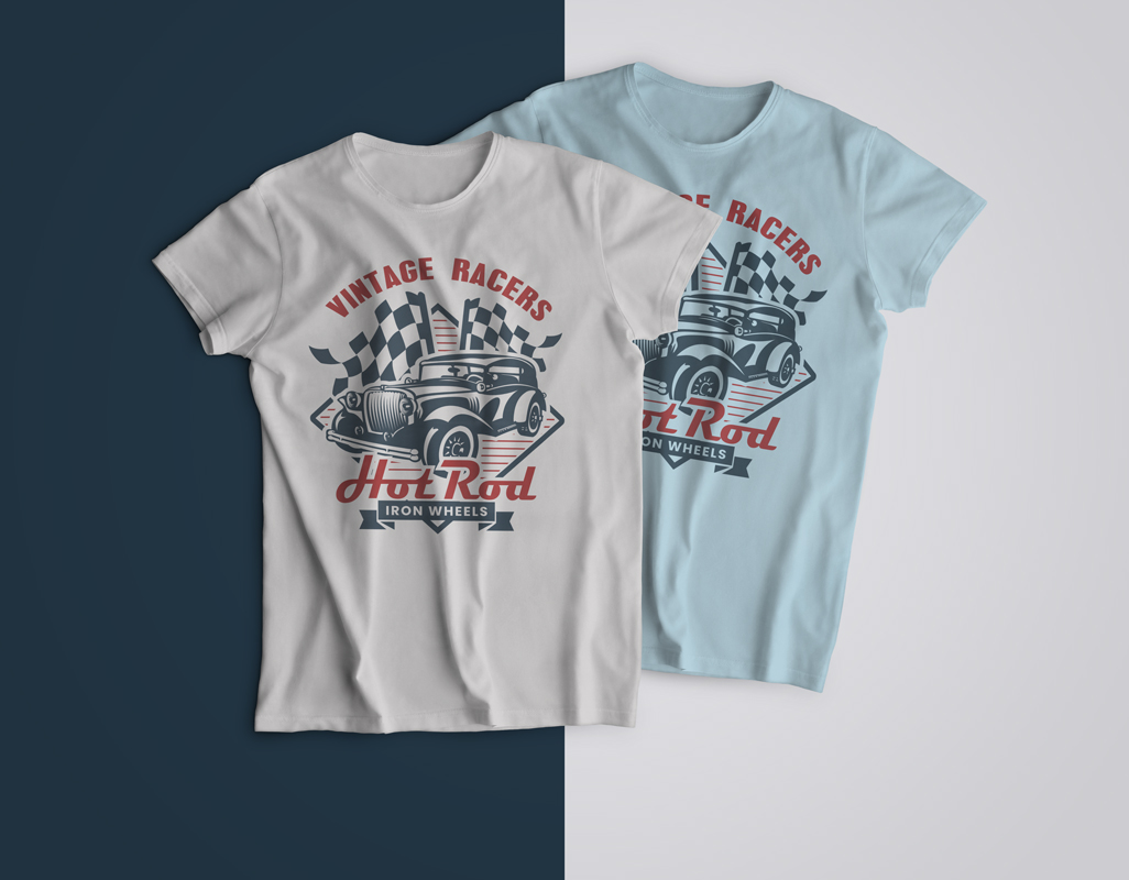 vintage t-shirt design in T-Shirt Design Inspiration by Mammoth Designs