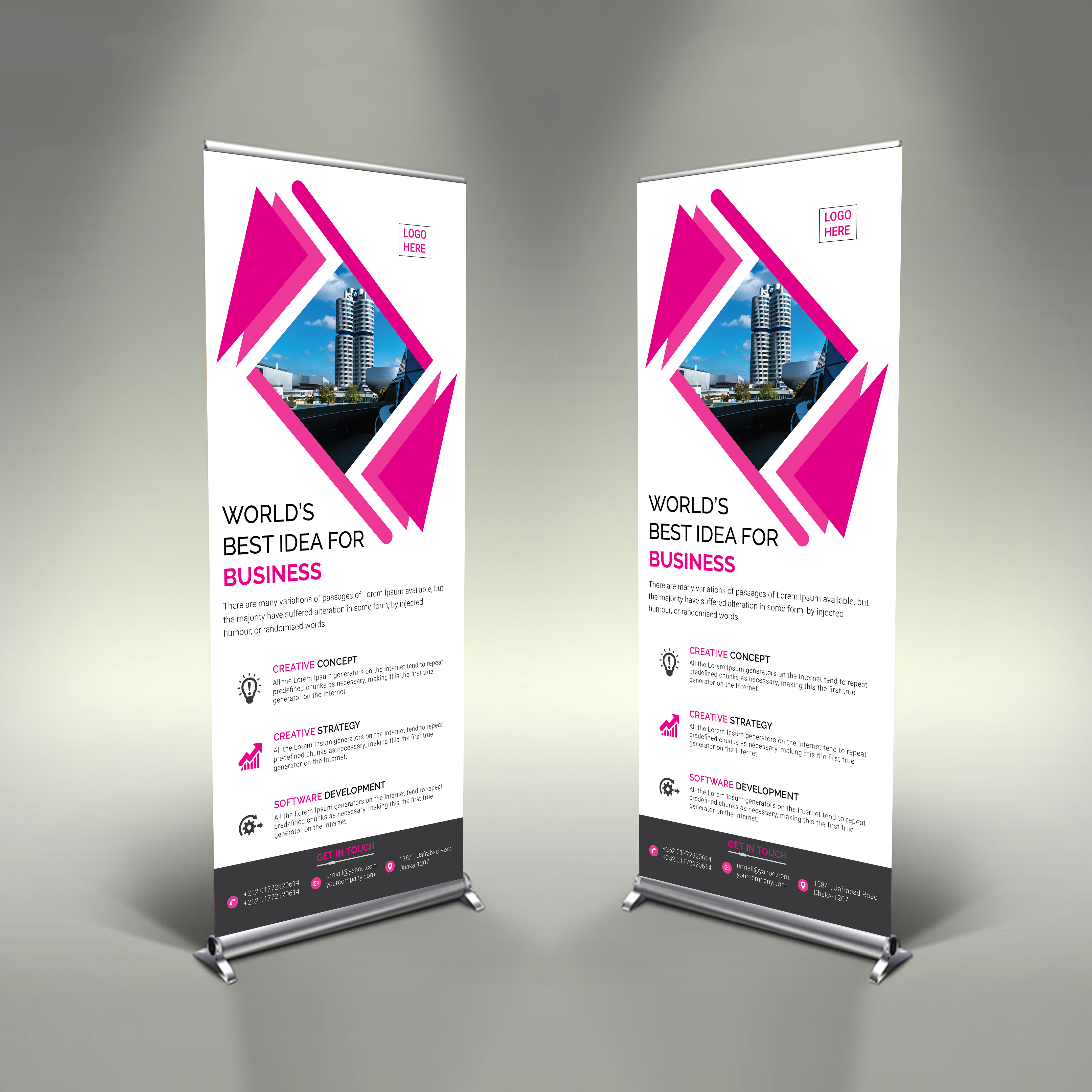 Roll Up Banner by Habibur Roll Up Banner in Signage Design Inspiration by Habibur
