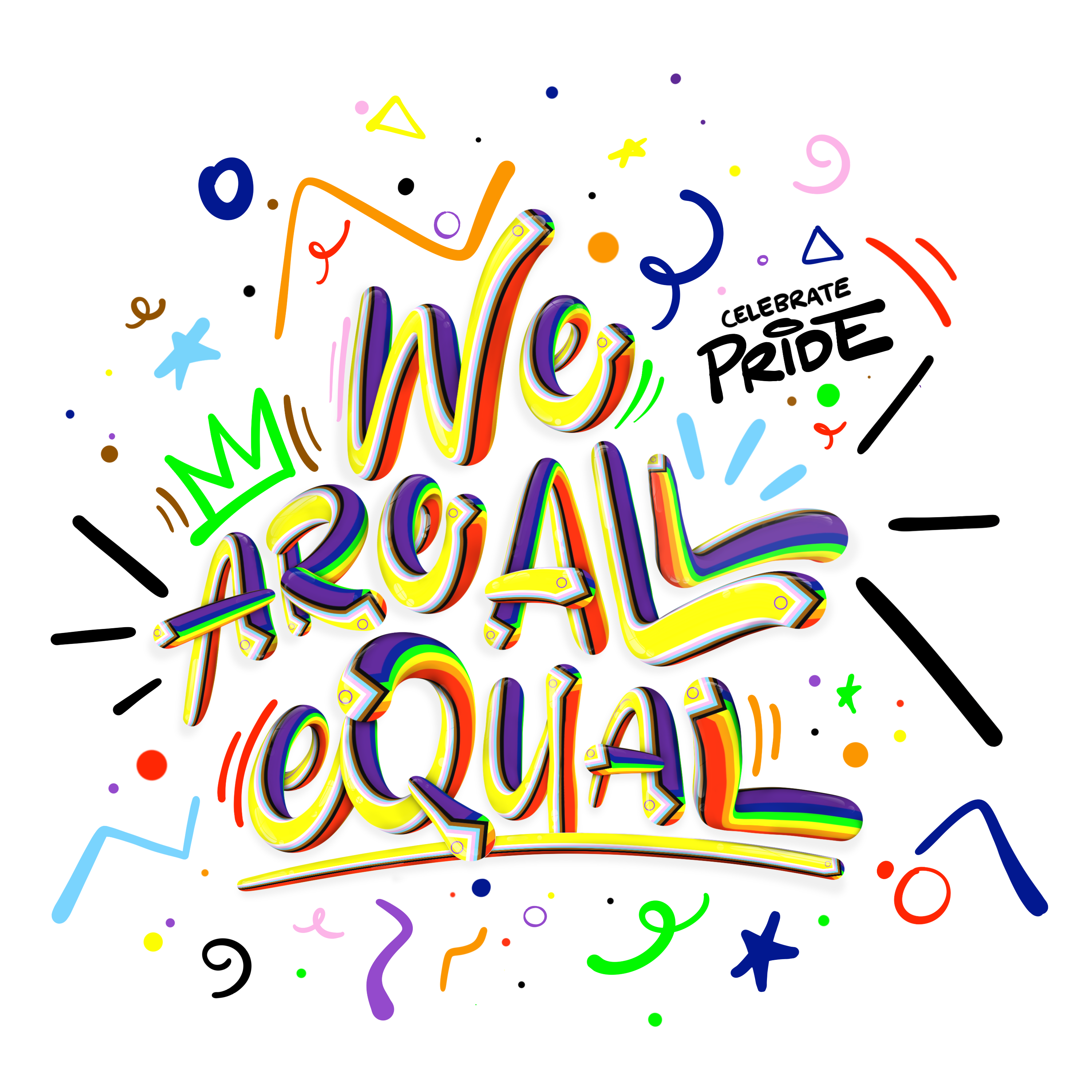 We Are All Equal in Lettering Art Inspiration by Edwin Montero