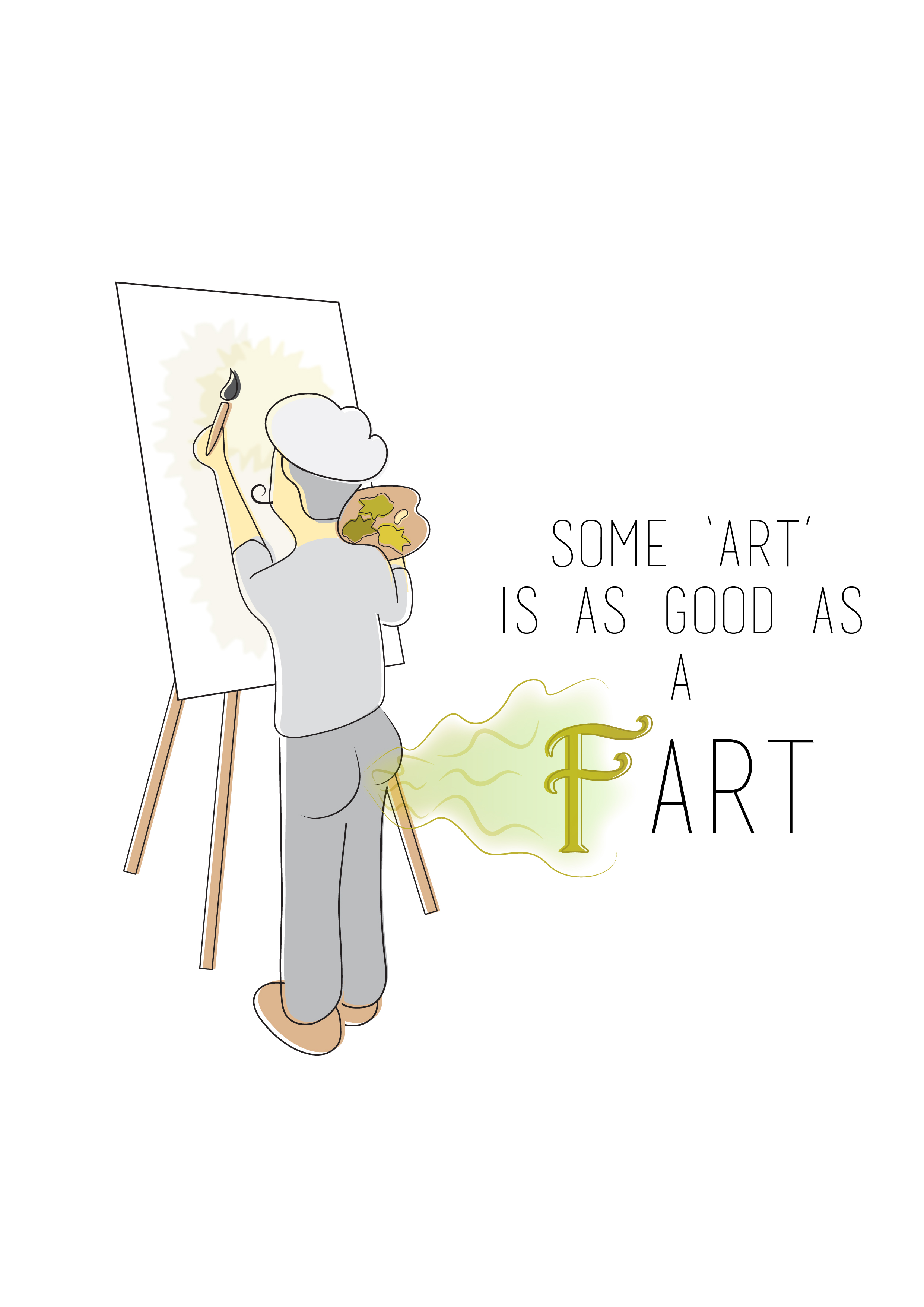 'Art' can be Fart in Typography Inspiration by Nikola Tikoski