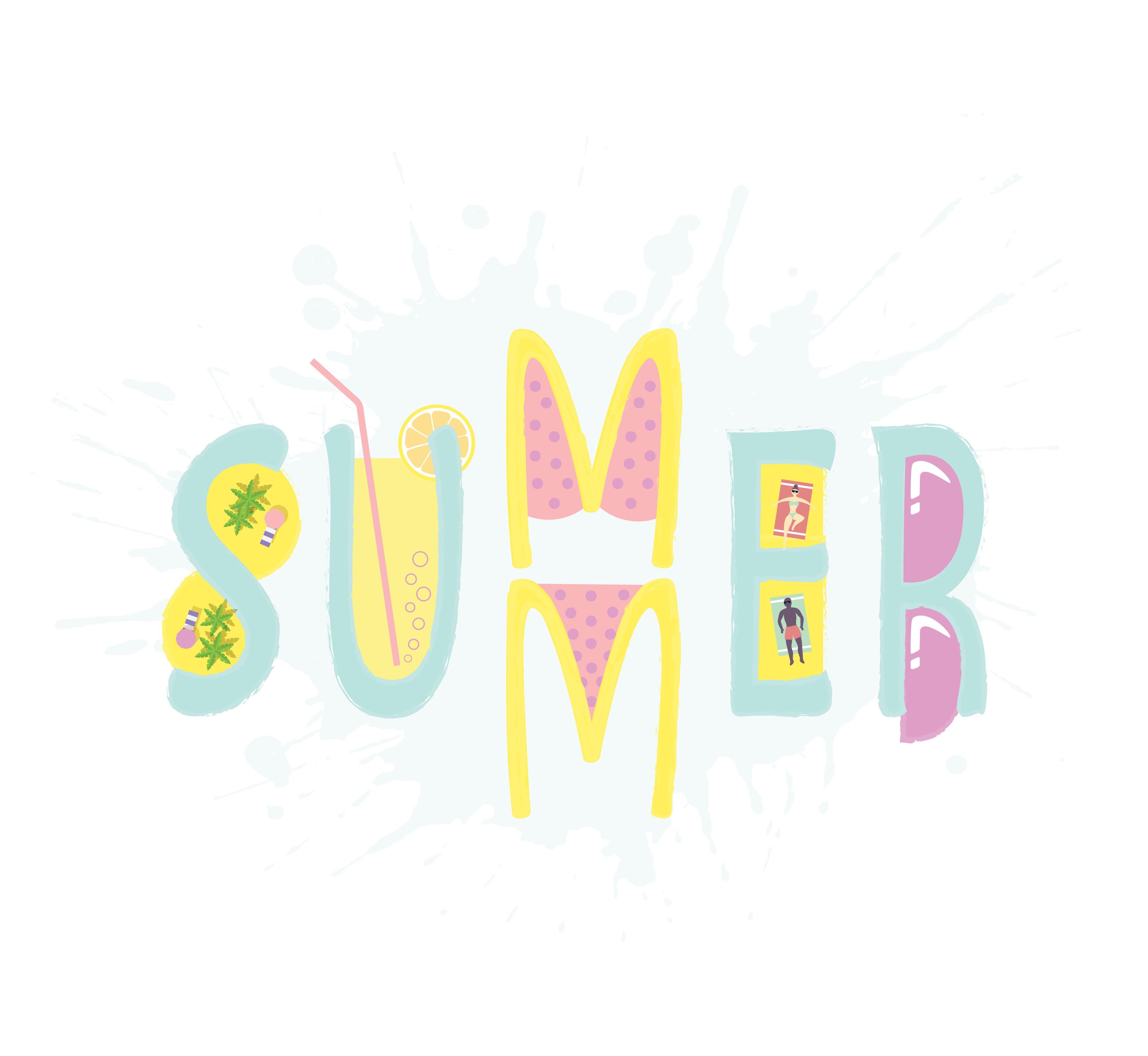 SUMMER in Typography Inspiration by Nikola Tikoski