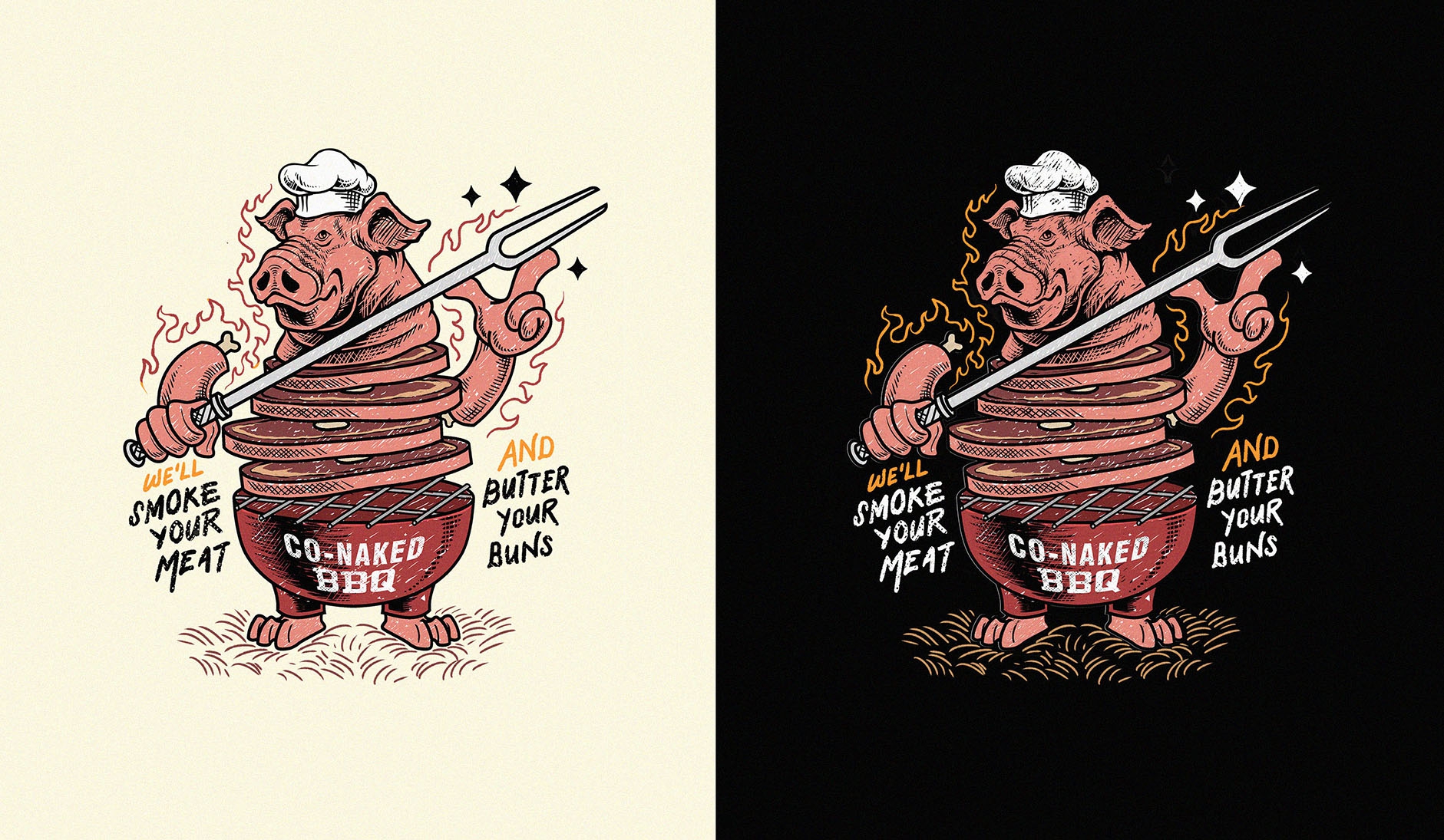 BBQ and Smoker Cooking by Beenpe BBQ and Smoker Cooking in Logo Design Inspiration by Beenpe