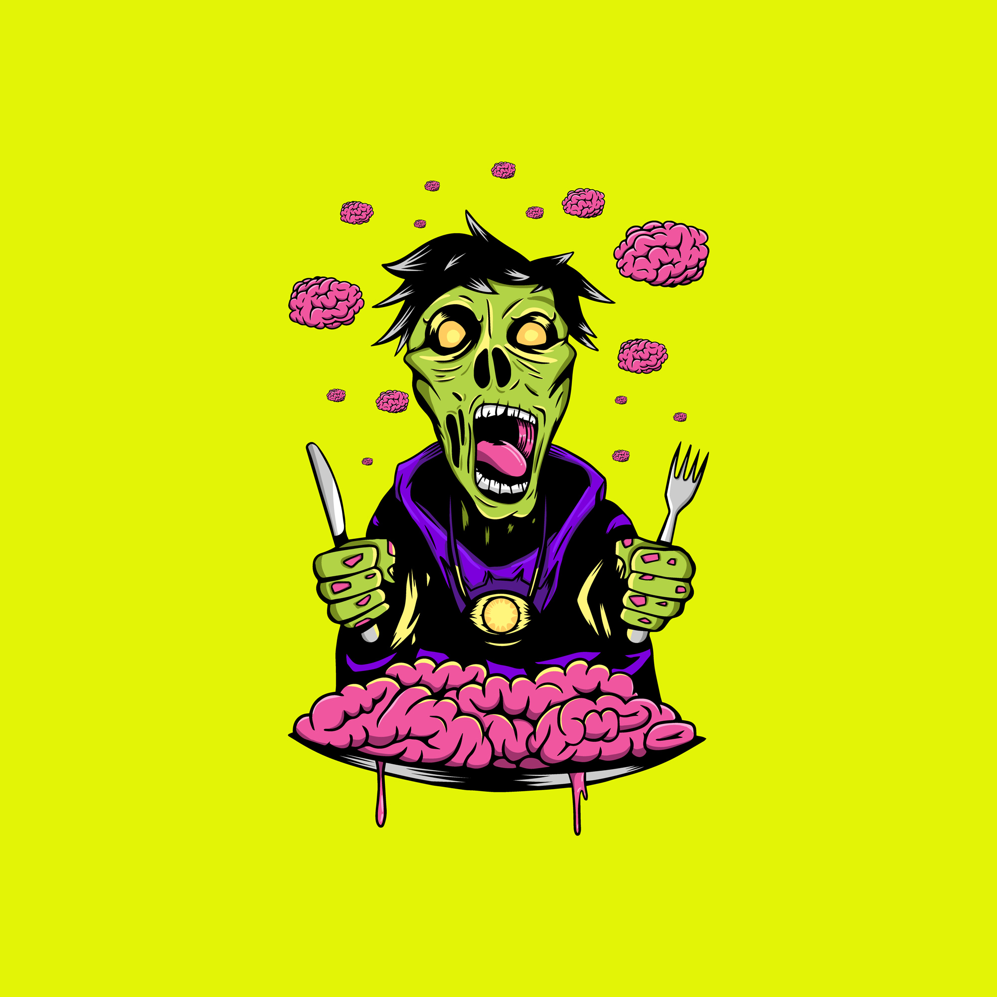 Brains, brains and more brains by Royart Brains, brains and more brains in Illustration and Graphics Inspiration by Royart