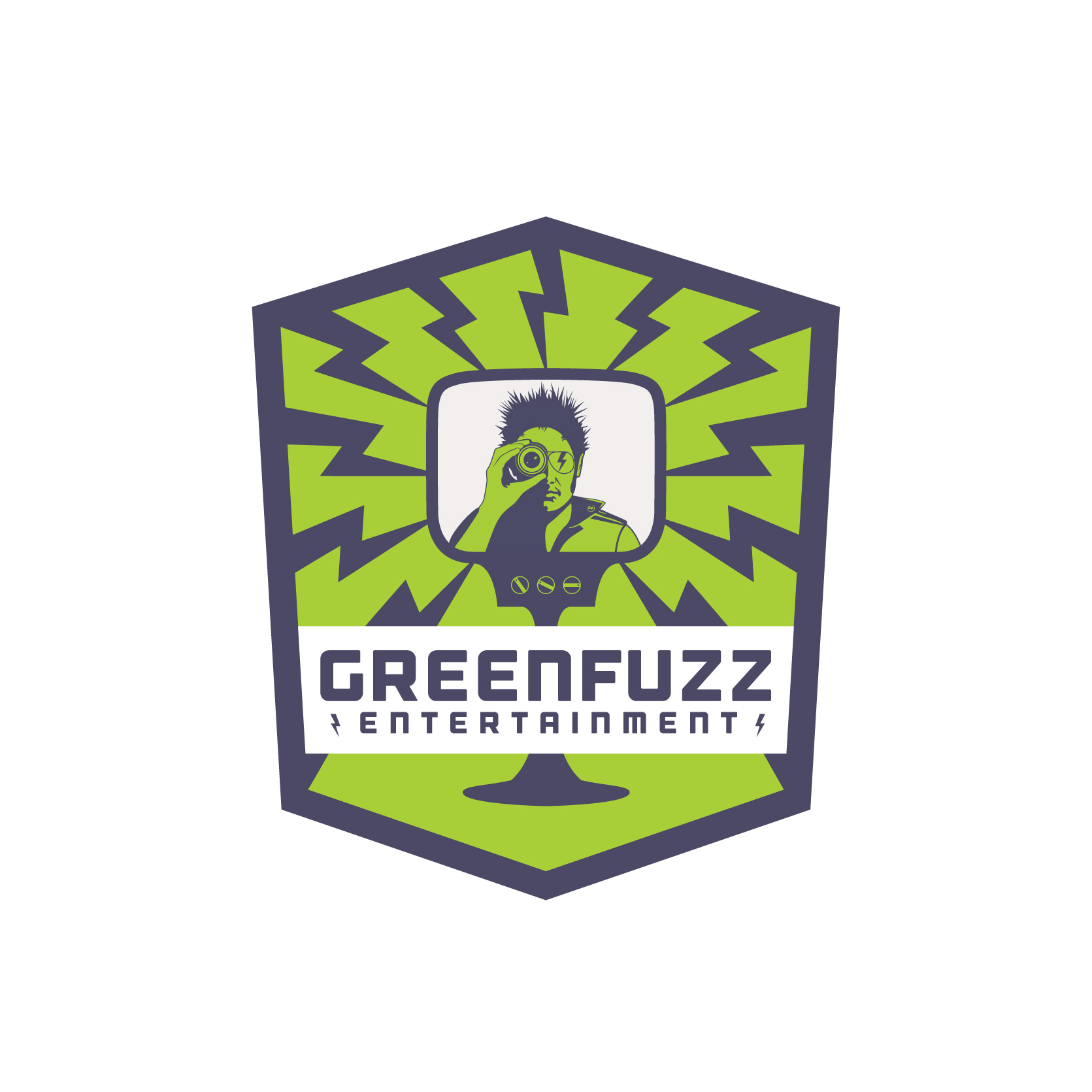 Green Fuzz Entertainment by Izzi Green Fuzz Entertainment in Logo Design Inspiration by Izzi