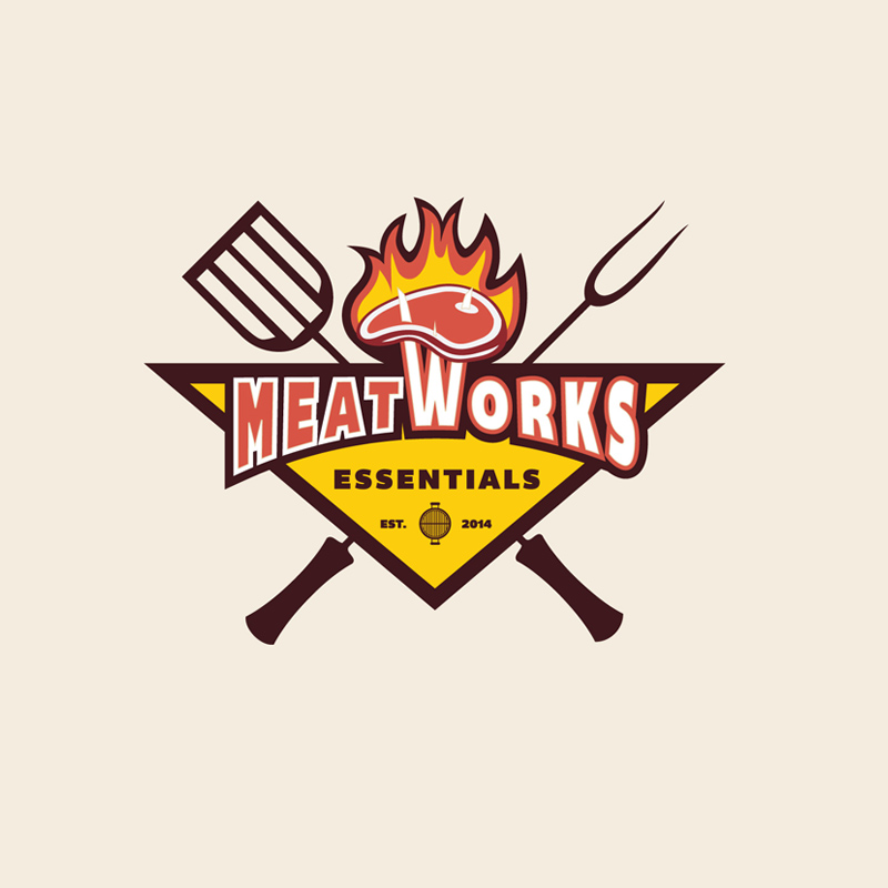 Meat Works in Logo Design Inspiration by Izzi
