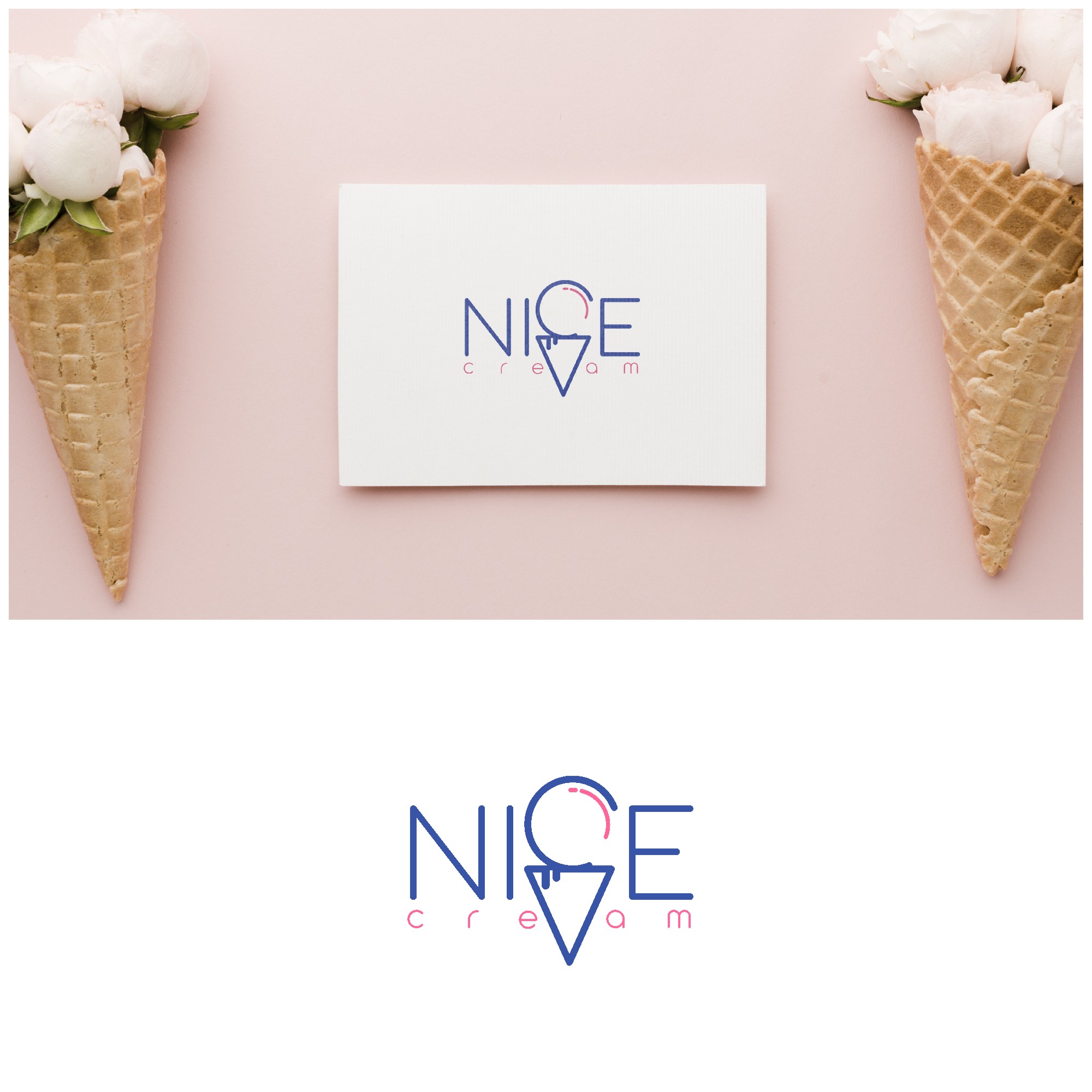 ICE CREAM in Logo Design Inspiration by R I S H I
