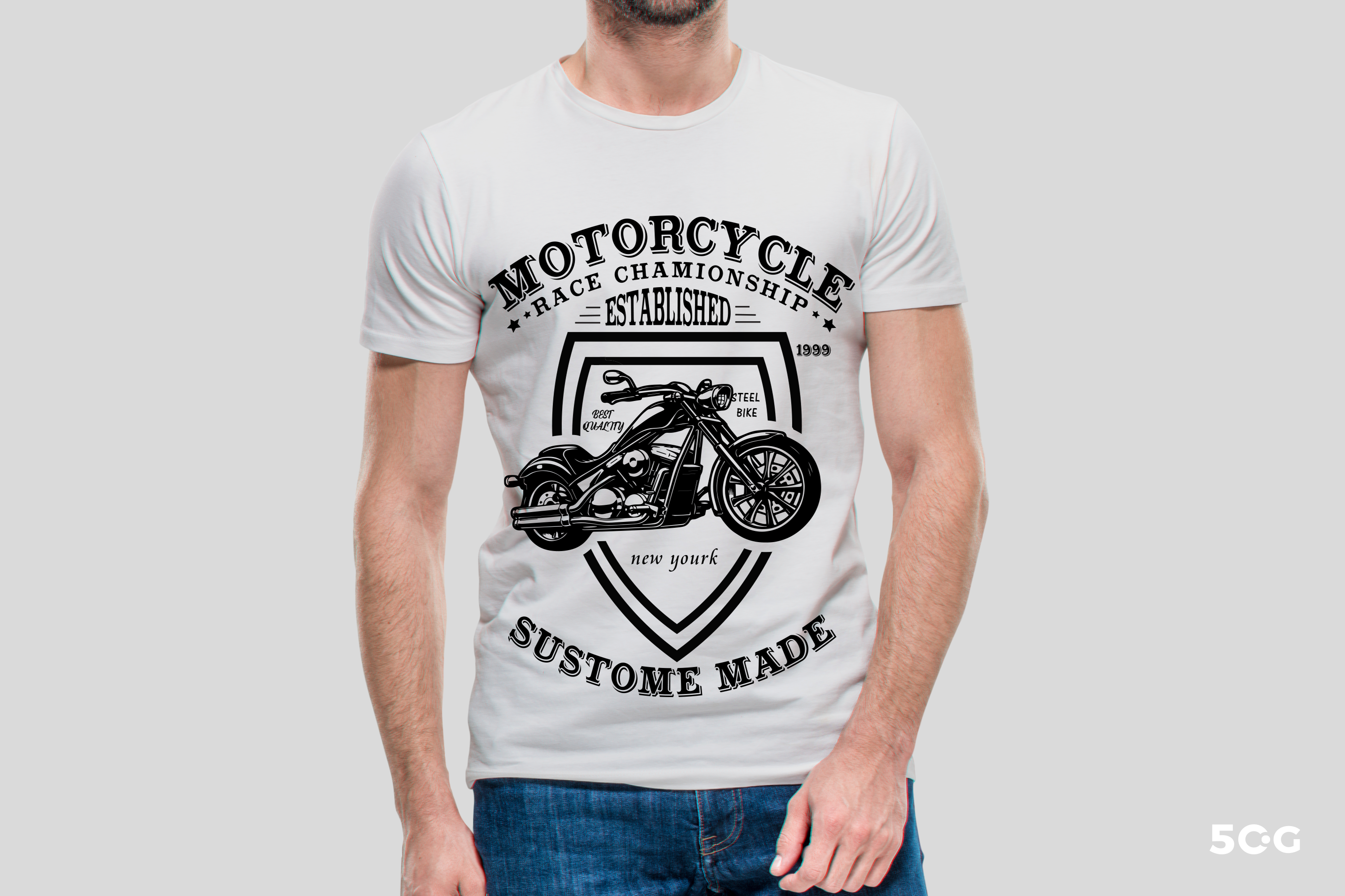 Motorcycle Shirt design in T-Shirt Design Inspiration by Sajib