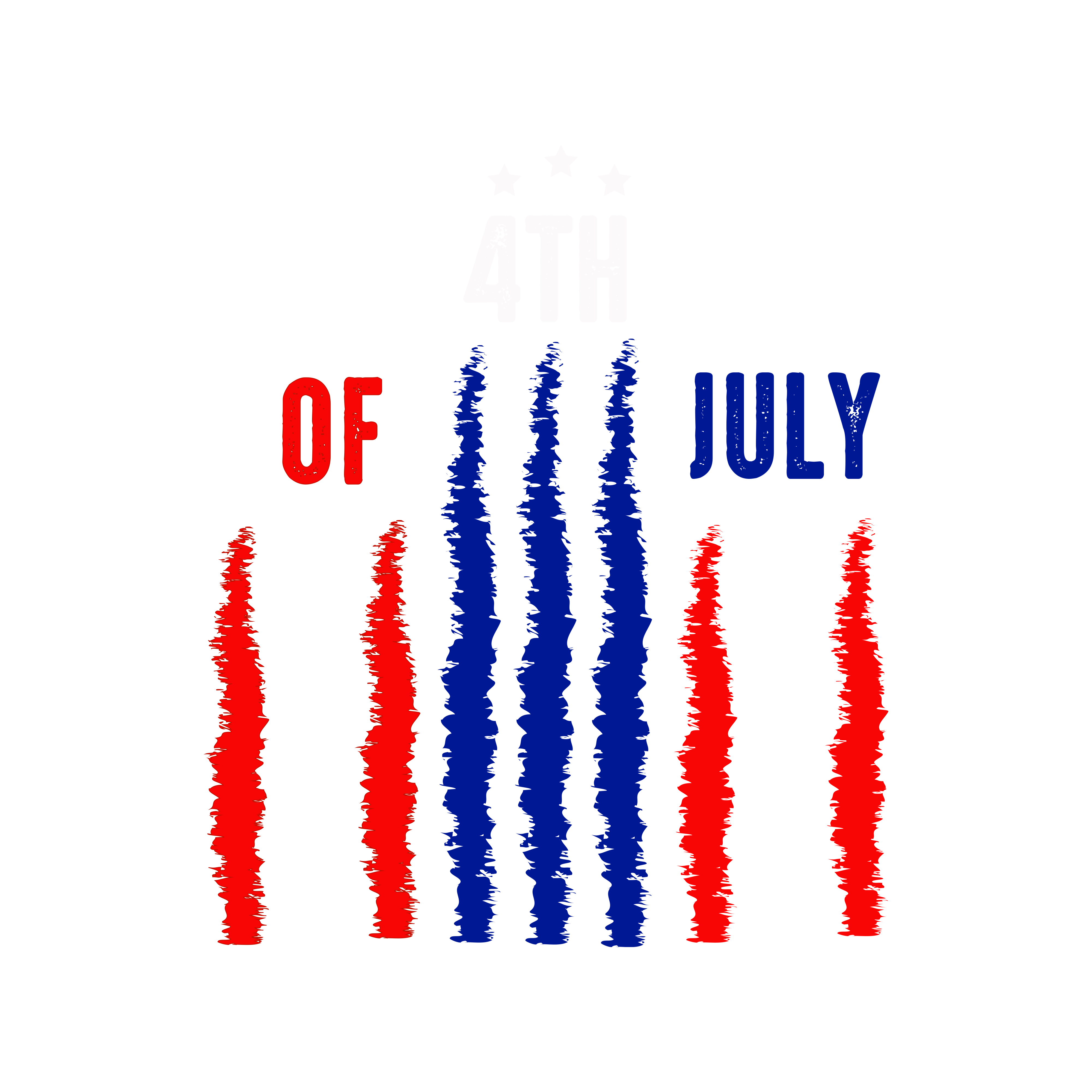 4TH OF JULY in Typography Inspiration by Abdellah Tachabraate