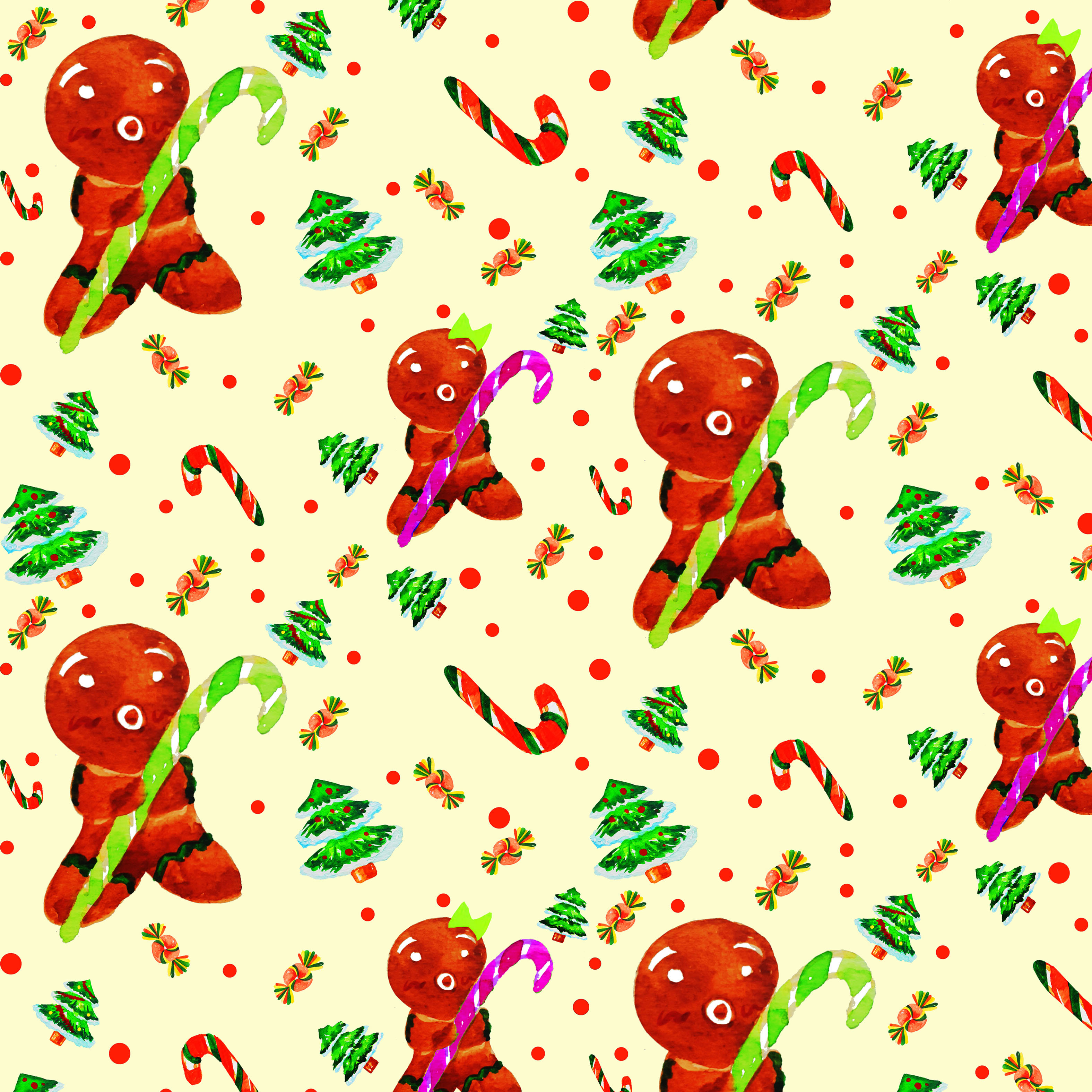 gingerbread man by Wonkyeong Jeon gingerbread man in Pattern & Surface Design Inspiration by Wonkyeong Jeon