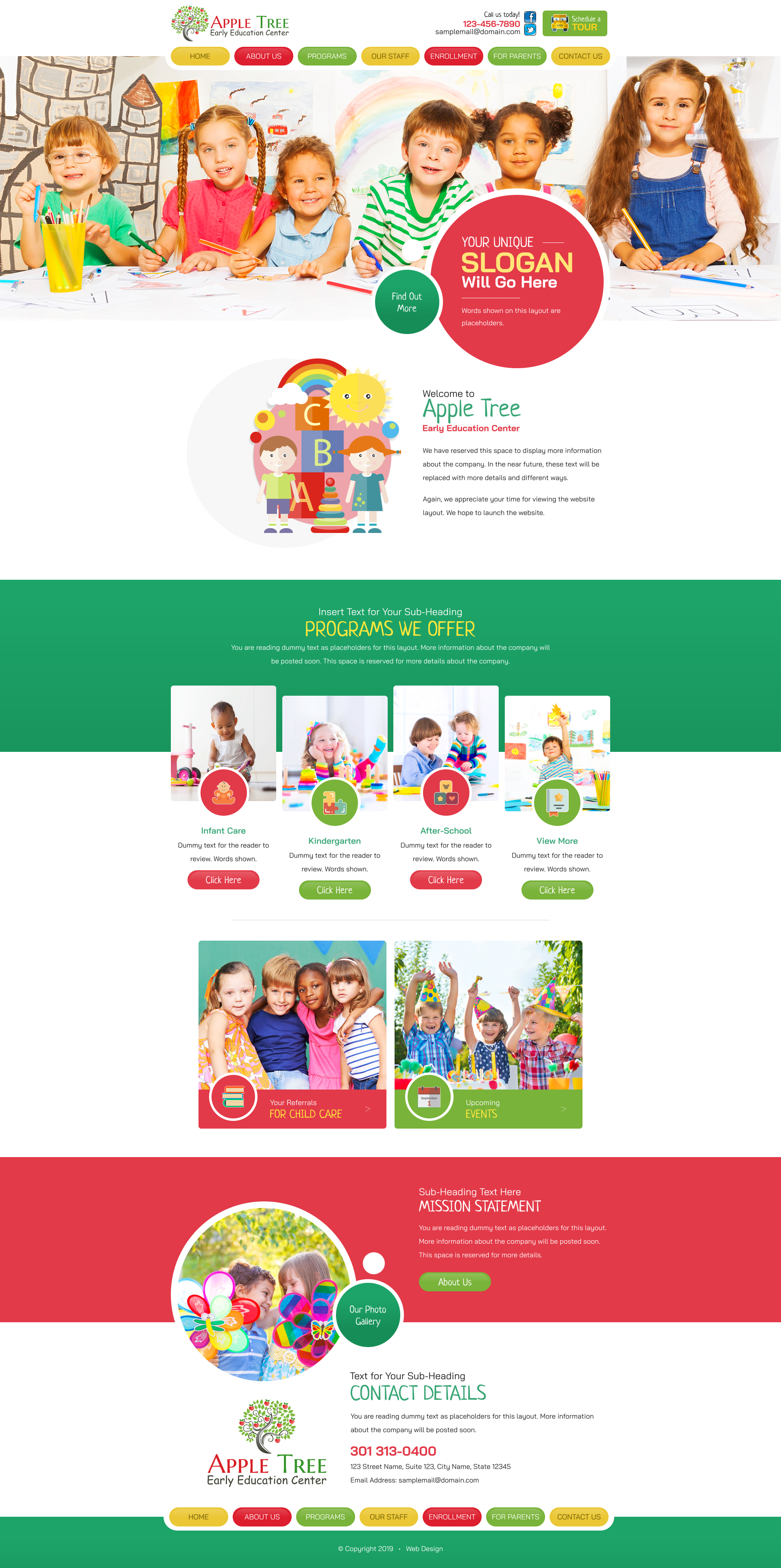 Child Care in Website Design Inspiration by Wilbert Tandal