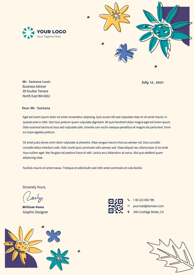 CREATIVE MINIMAL GRAPHIC LETTERHEAD by Avi Banerjee CREATIVE MINIMAL GRAPHIC LETTERHEAD in Letterhead Design Inspiration by Avi Banerjee