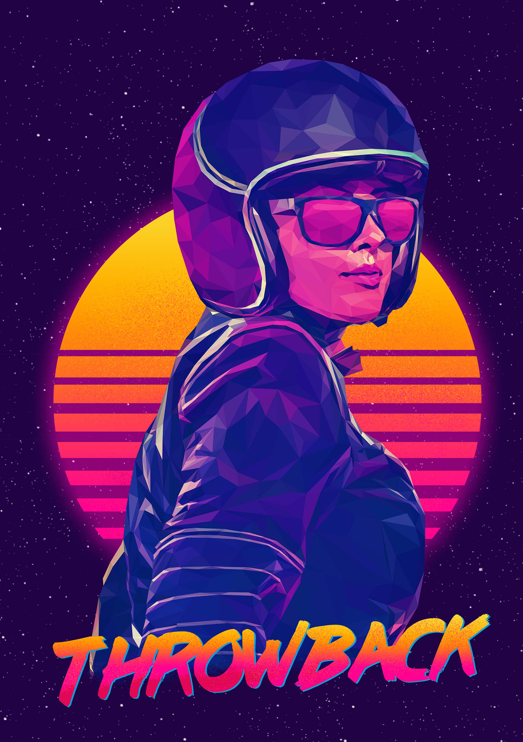 Retro Throwback in Vector Art Inspiration by Brandon Hung