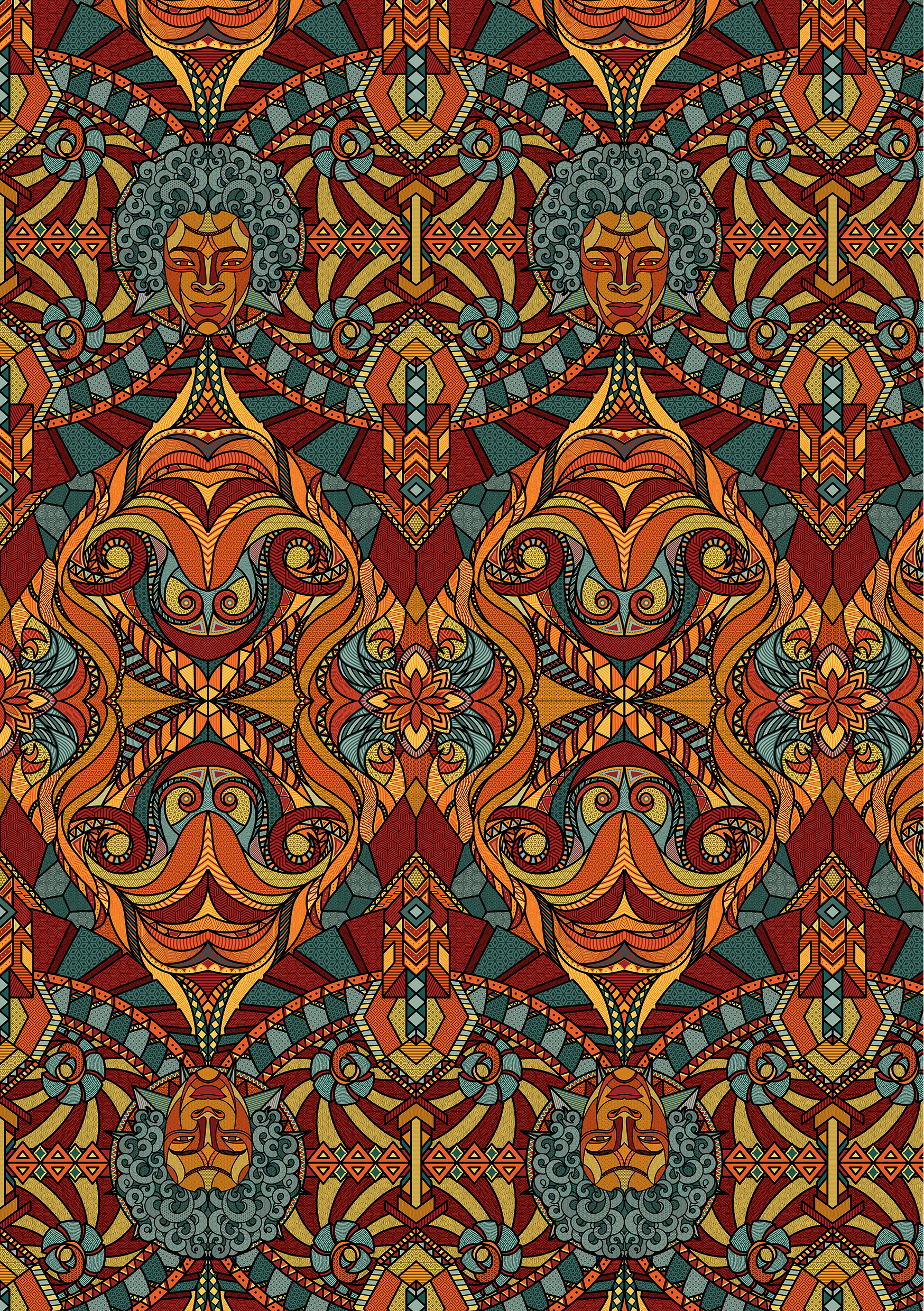 Traditional Textile in Pattern & Surface Design Inspiration by Brandon Hung