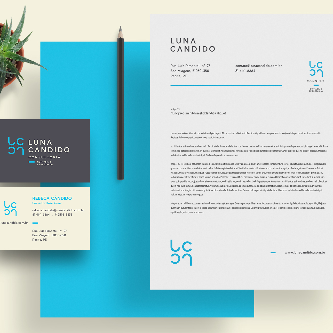 Luna Candido Identity in Logo & Brand Identity Inspiration by Katcheika