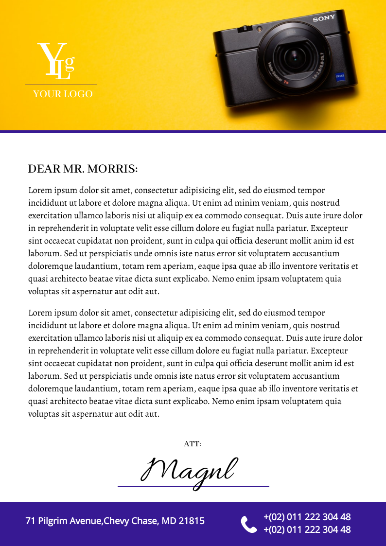 Letter blue by Luis De Los Rios Letter blue in Letterhead Design Inspiration by Luis De Los Rios