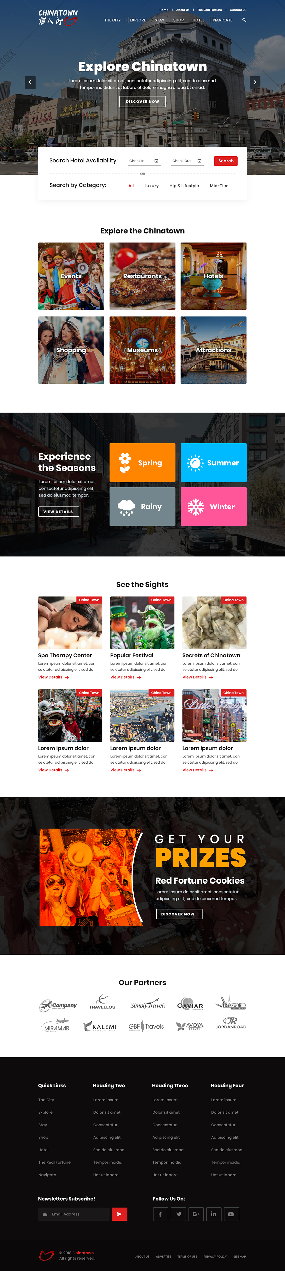 A modern style travel website design in Website Design Inspiration by Tarun Darbar