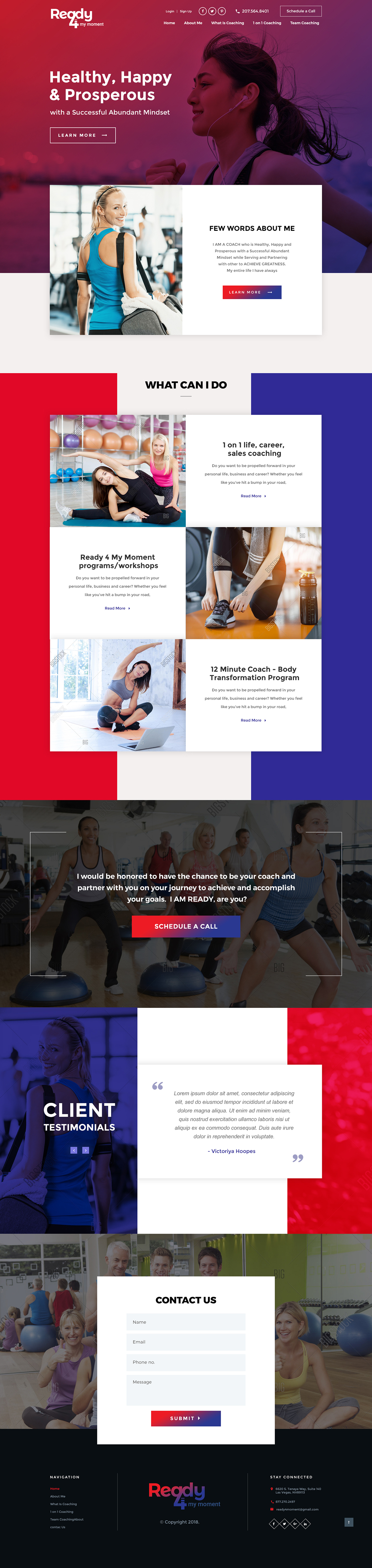 Fitness trainer website designed by me in modern style in Website Design Inspiration by Tarun Darbar