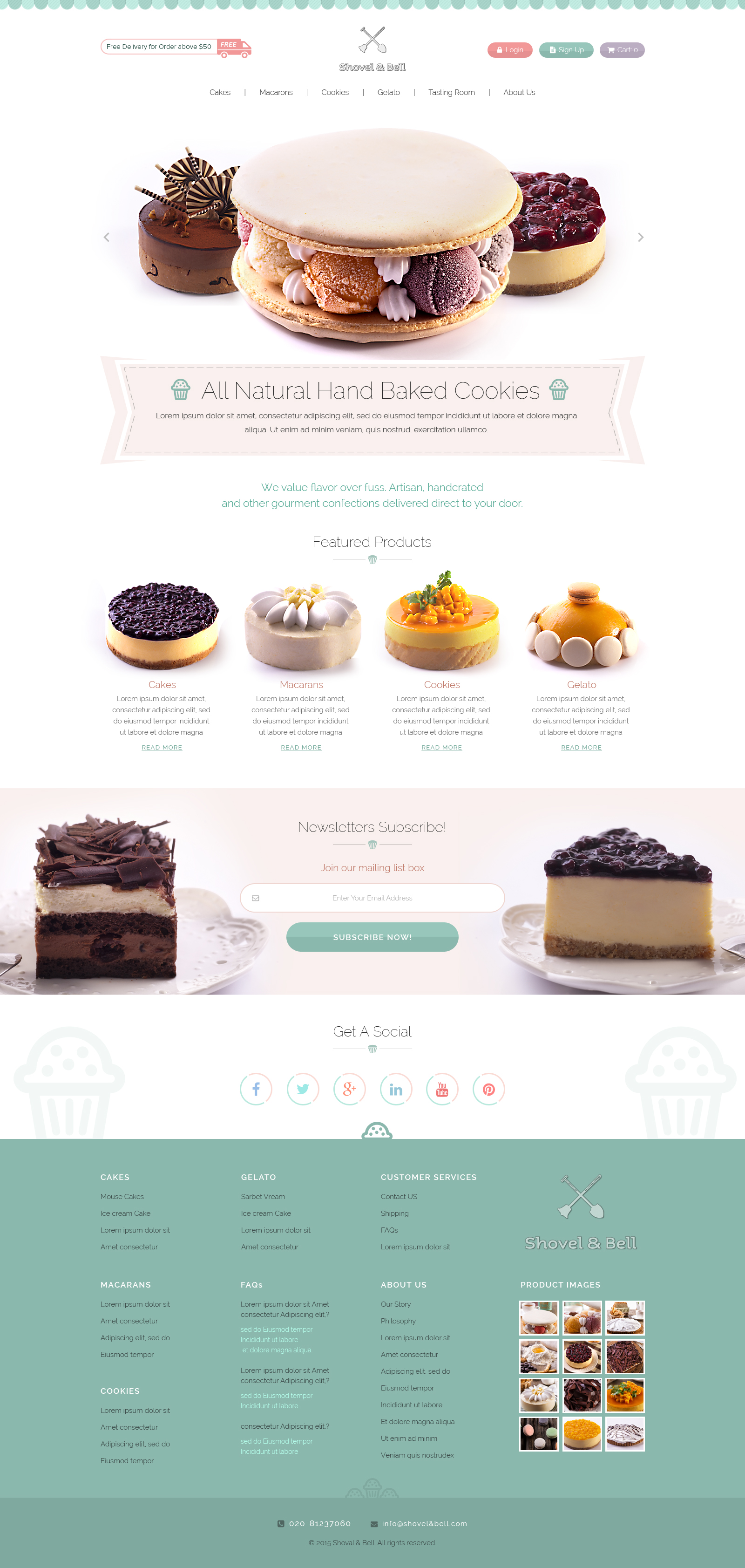 Website Design for Cake Shop in Website Design Inspiration by Tarun Darbar
