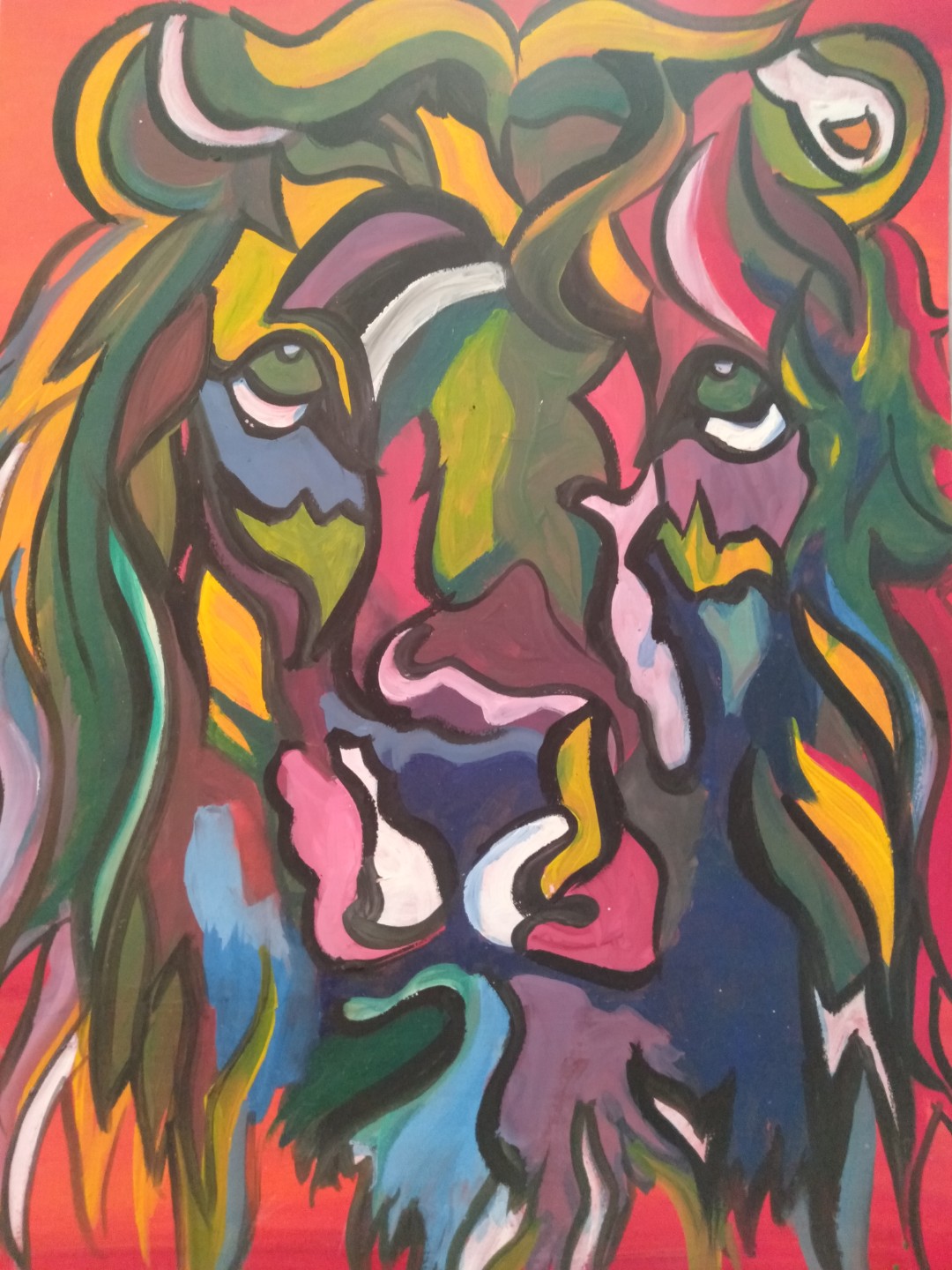 Shades of Lion in Drawing Inspiration by Prathana Mutthu