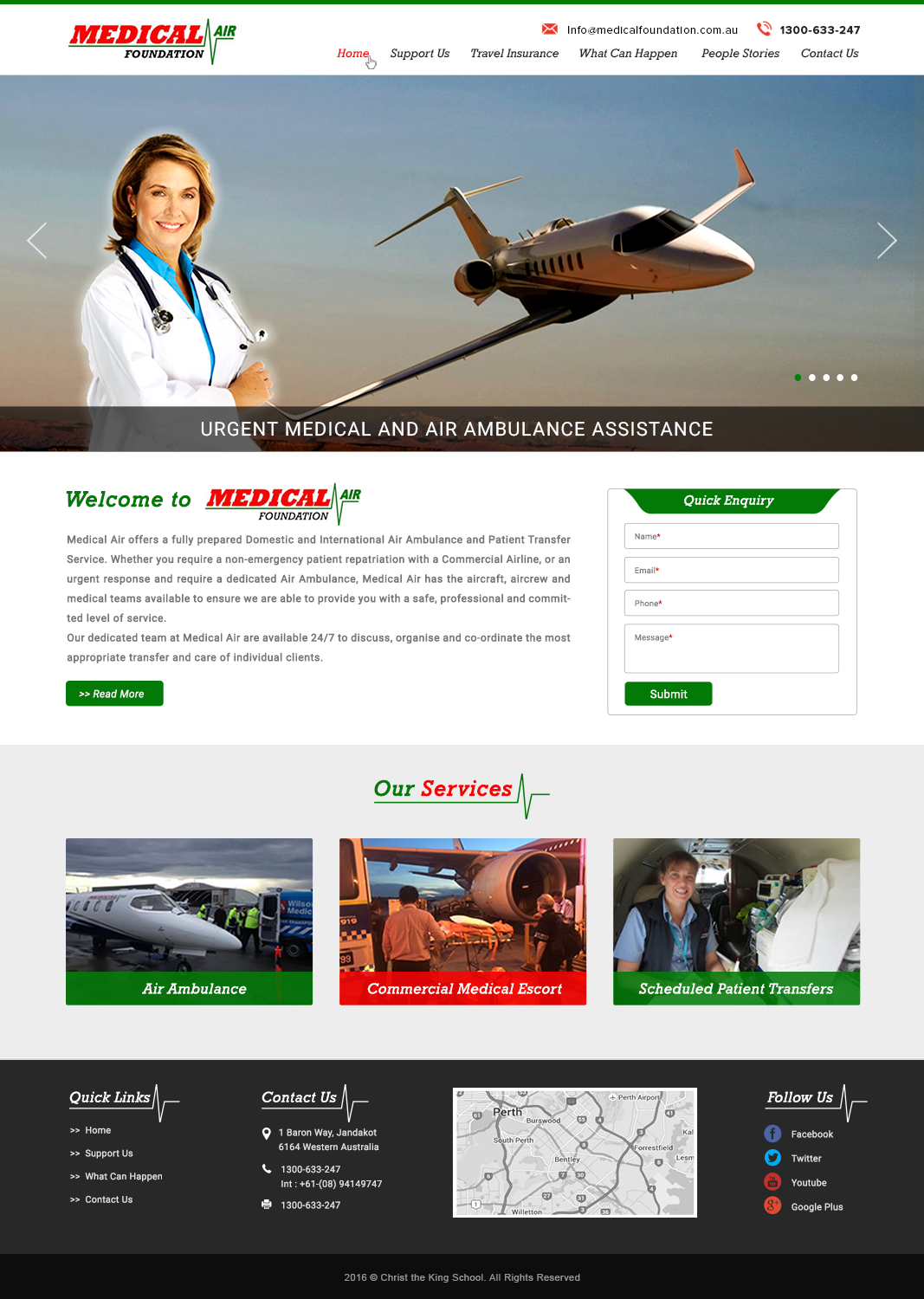 website concept for medical air foundation by Gc Learning Co website concept for medical air foundation in Landing page design Inspiration by Gc Learning Co