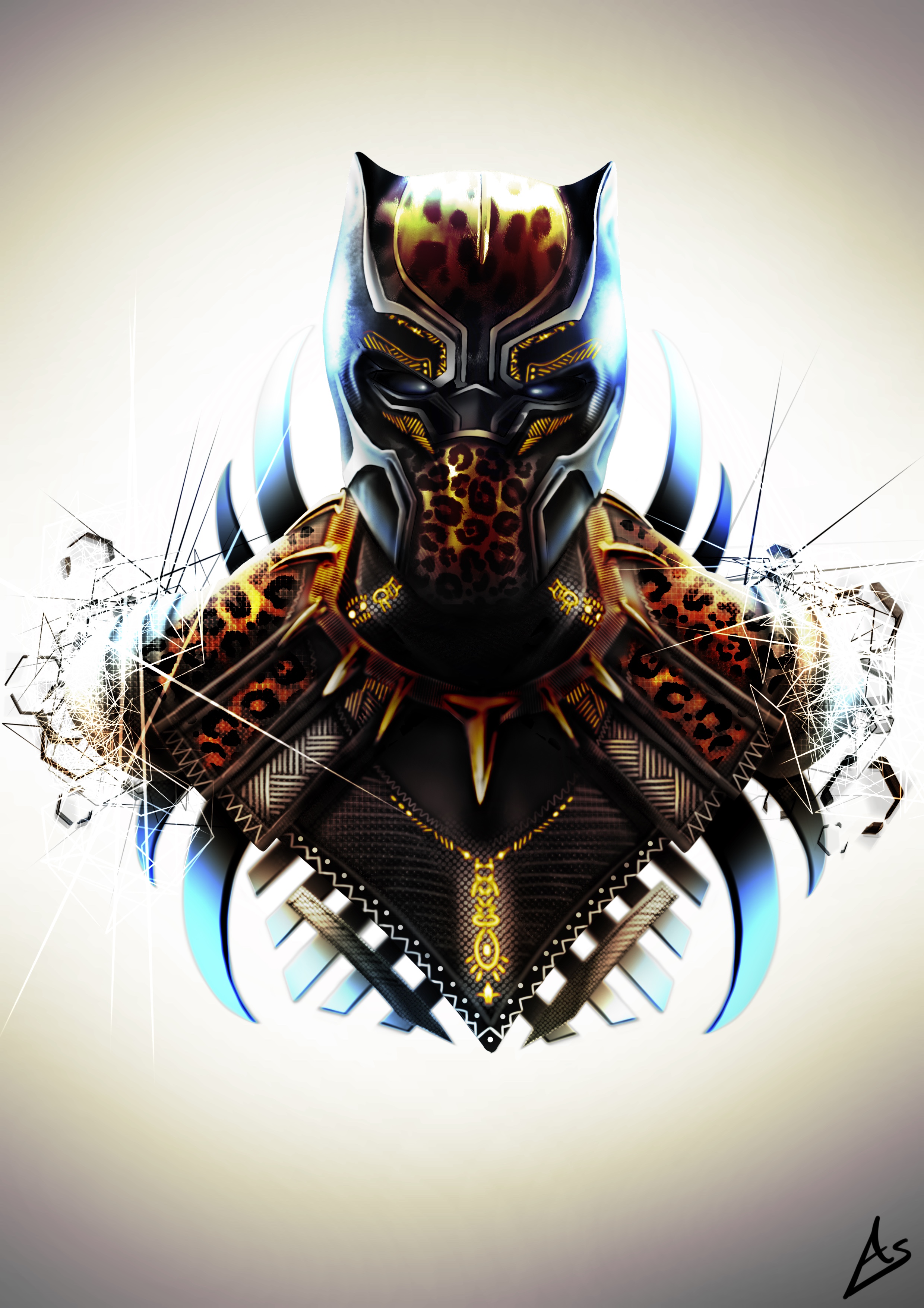 Black Panther | Killmonger by Adam Kauffman Black Panther | Killmonger in Digital Painting Inspiration by Adam Kauffman