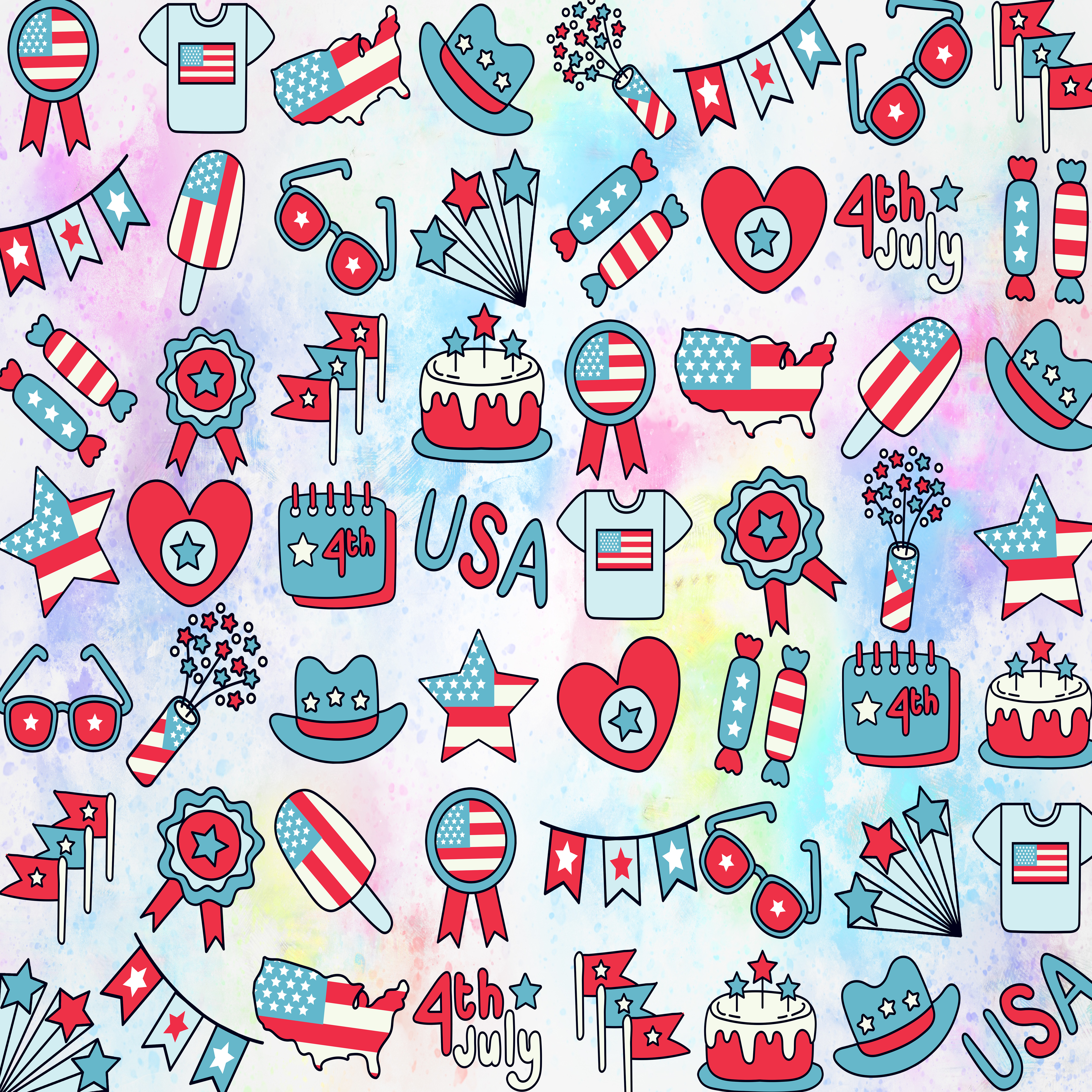 4th july pattern , independence day 2021 in Pattern & Surface Design Inspiration by Mosaid Amin