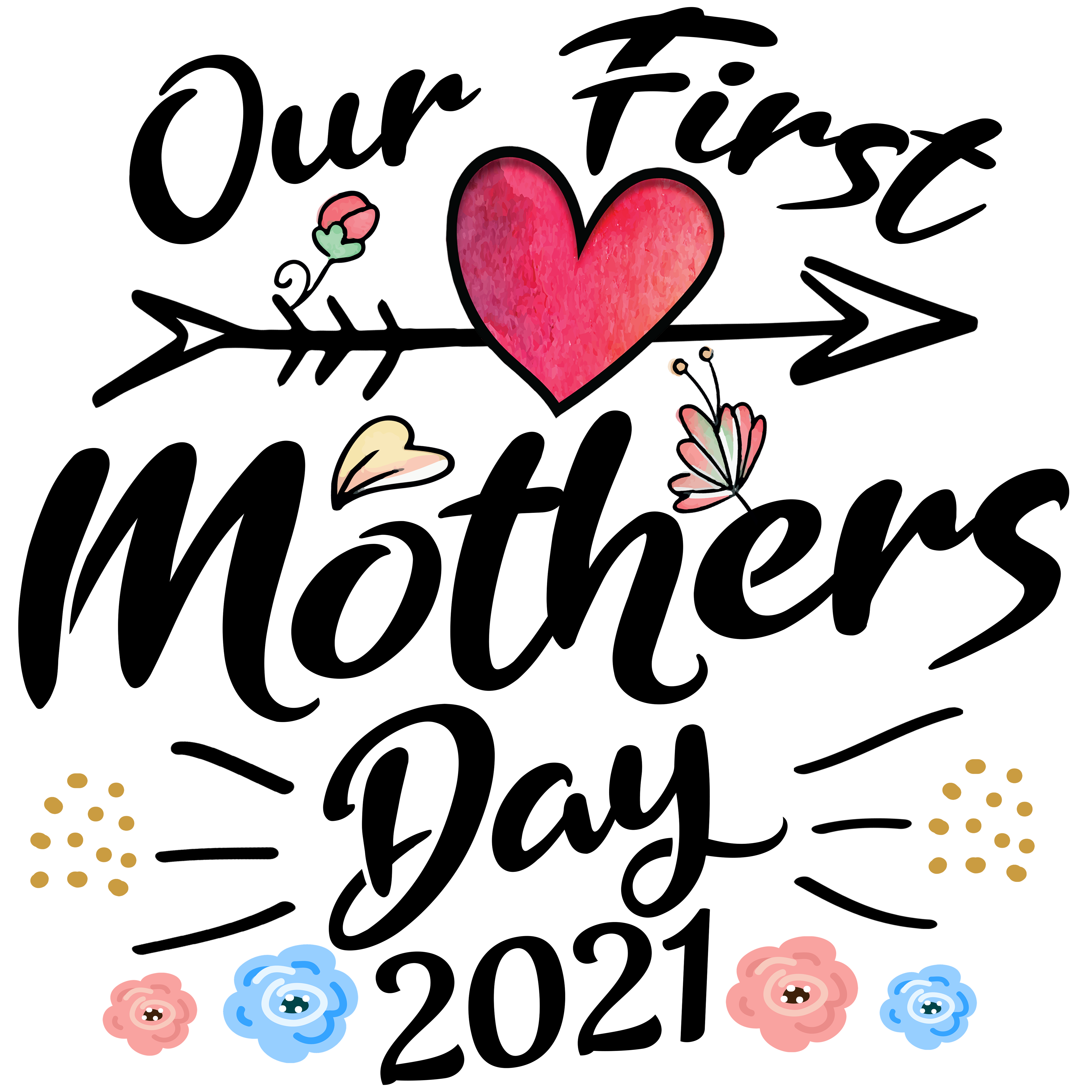 Our First Mothers Day , Cute design for Mom in Digital Art Inspiration by Mosaid Amin