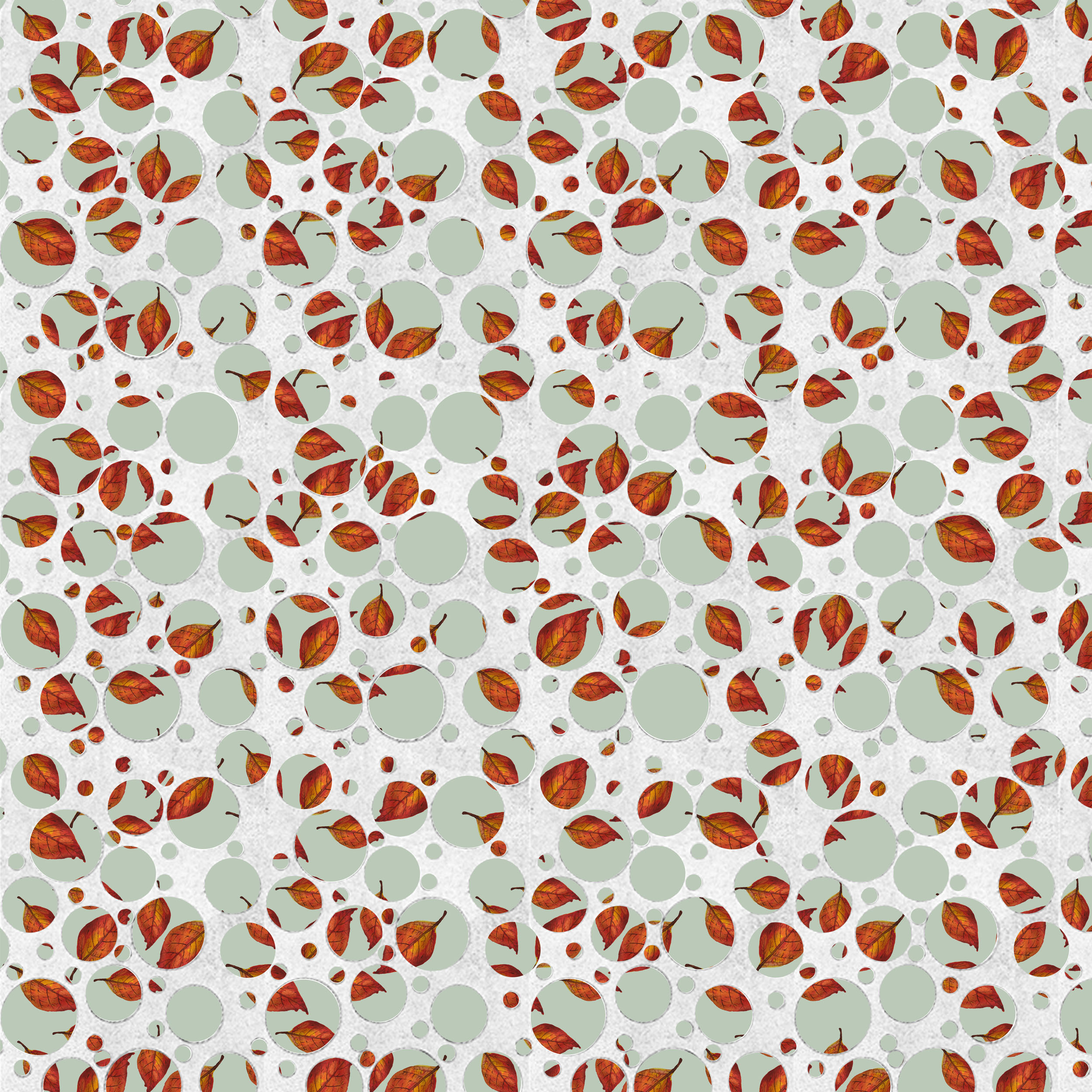 mint green spot leaves in Pattern & Surface Design Inspiration by Jasmine May
