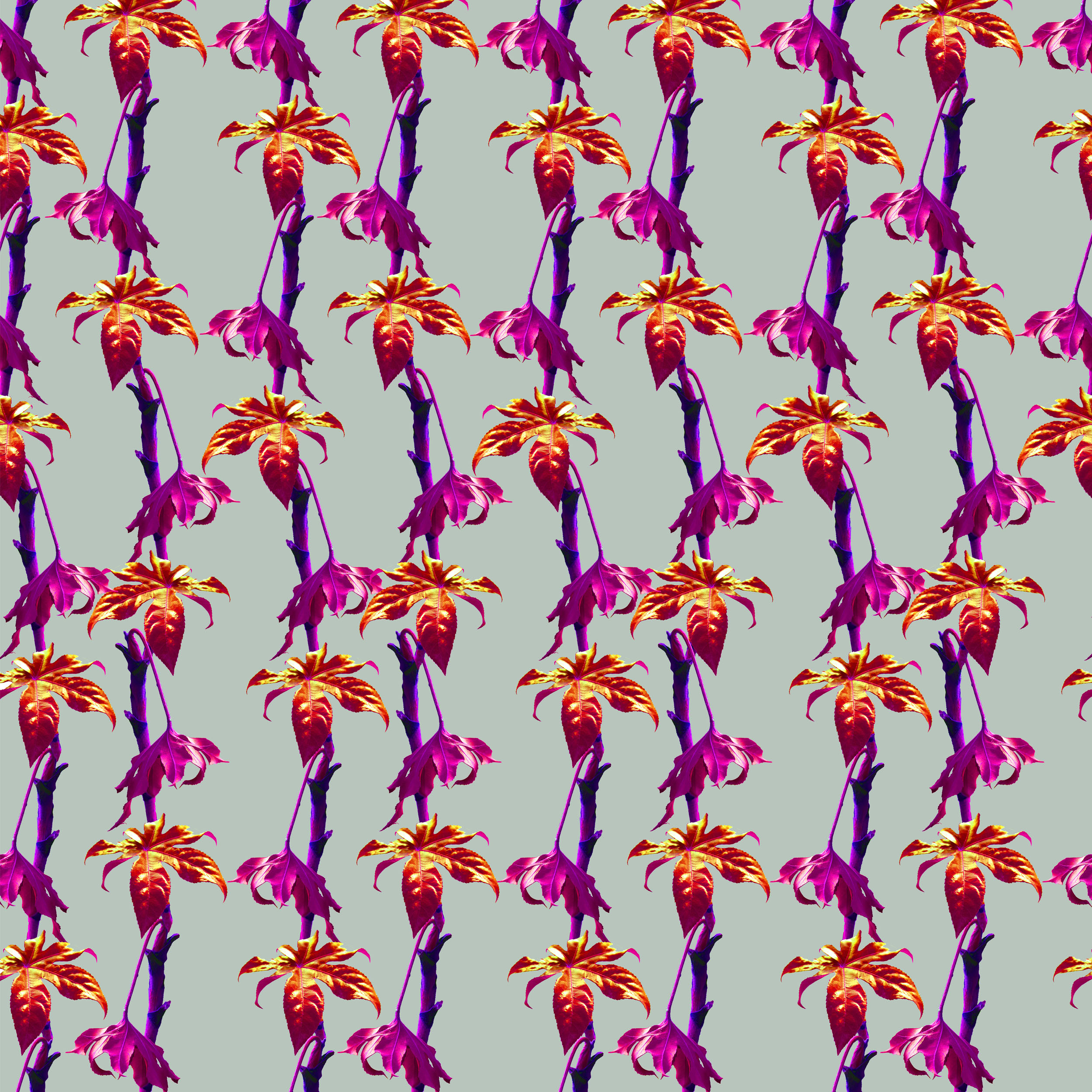 tropical leaf stripe - mint green in Pattern & Surface Design Inspiration by Jasmine May