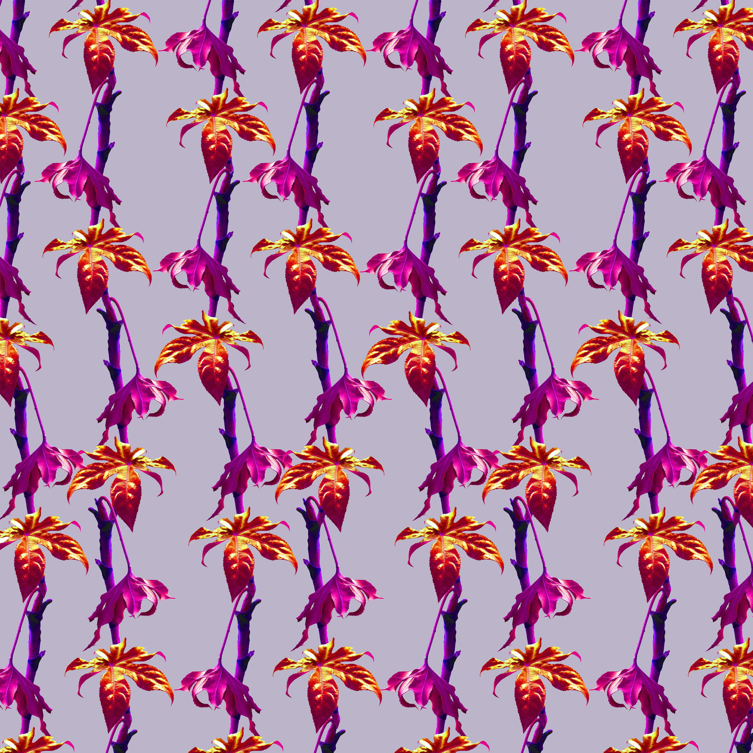 tropical leaf stripe - lilac in Pattern & Surface Design Inspiration by Jasmine May