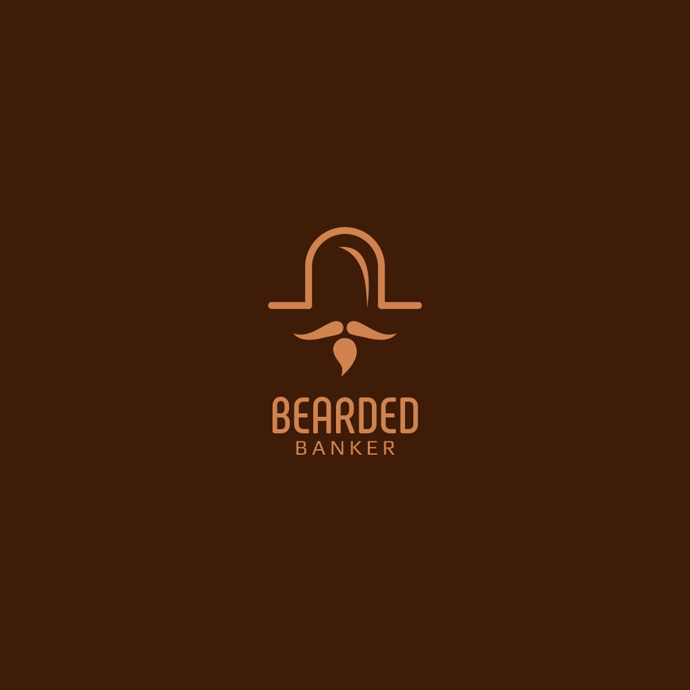 Bearded Banker in Logo Design Inspiration by Arwork Studio