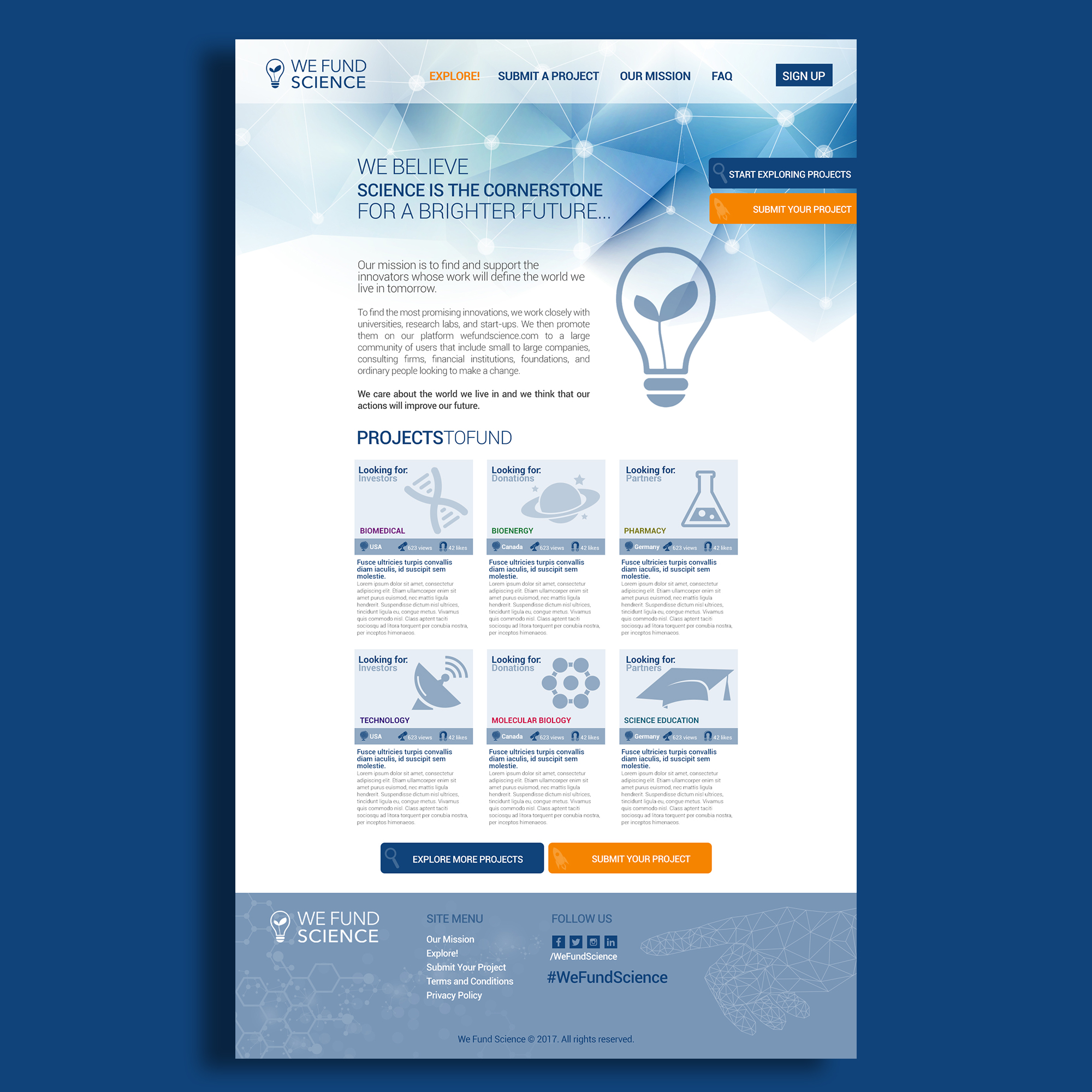 Landing Page Design For Internet Based Company By Hulya Baylan 40110 ...