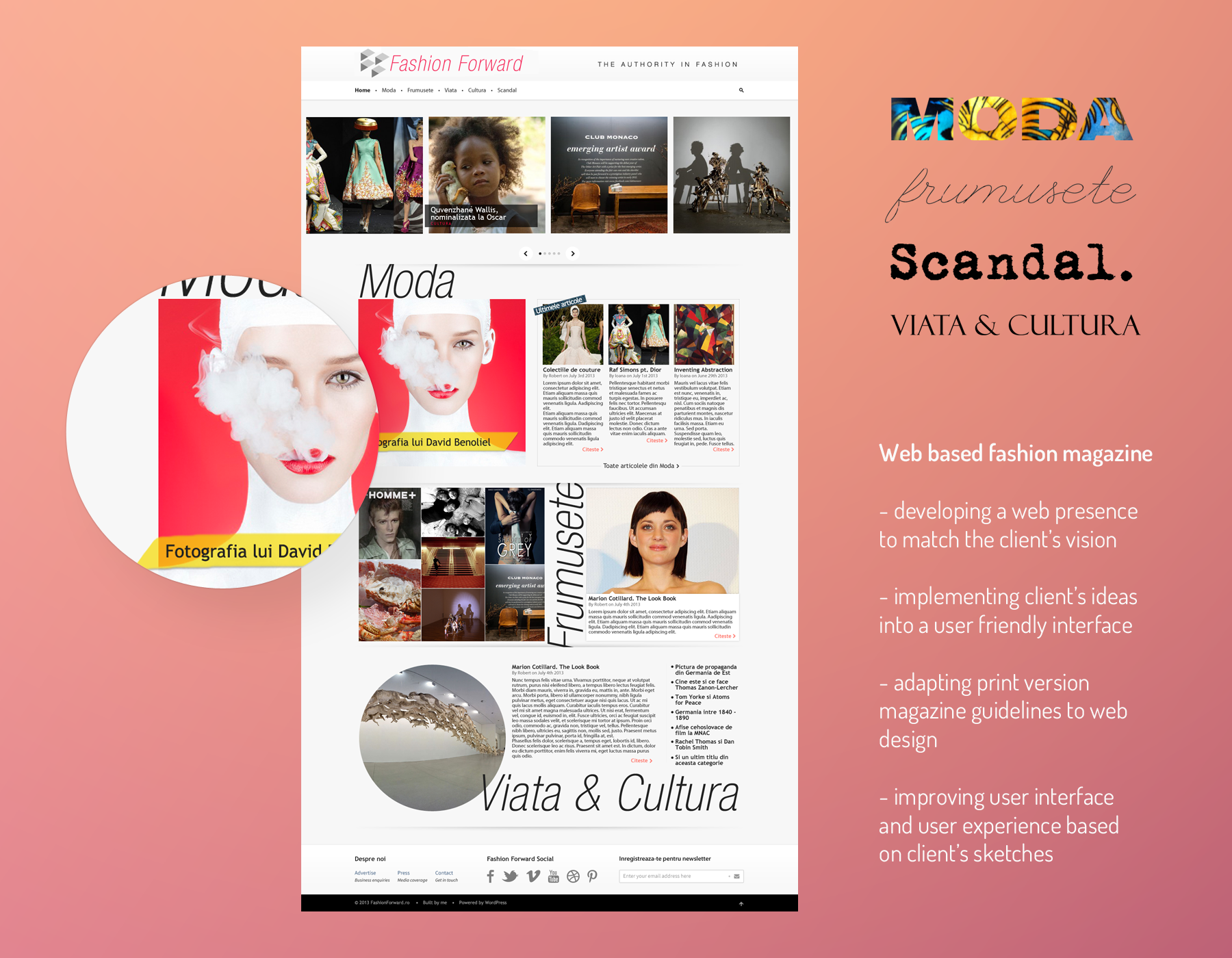 Fashion Forward magazine by Bogdan Onofrei Fashion Forward magazine in Website Design Inspiration by Bogdan Onofrei