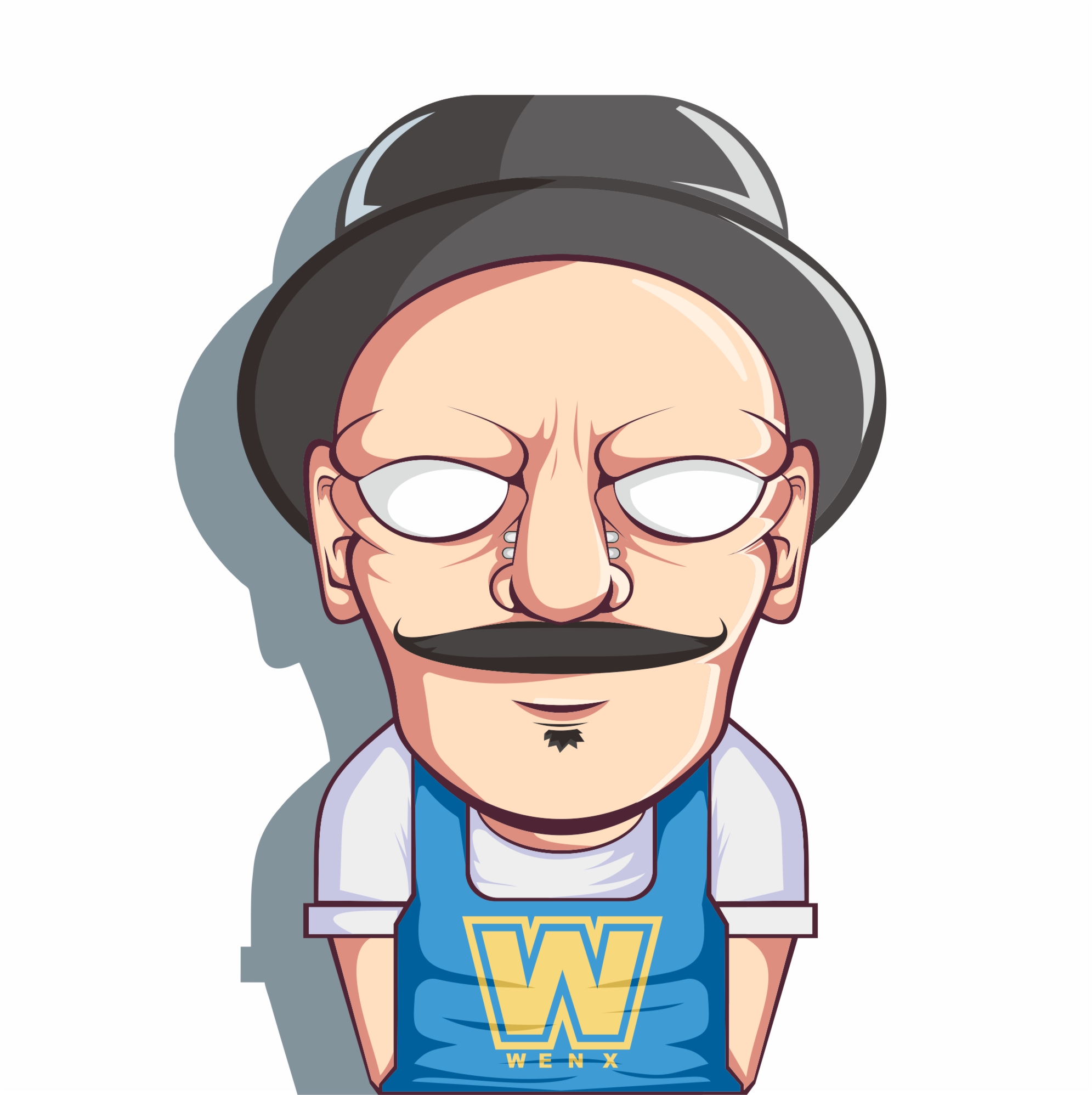 Mr. W Character Design in Character & Mascot design Inspiration by Wenxdesign