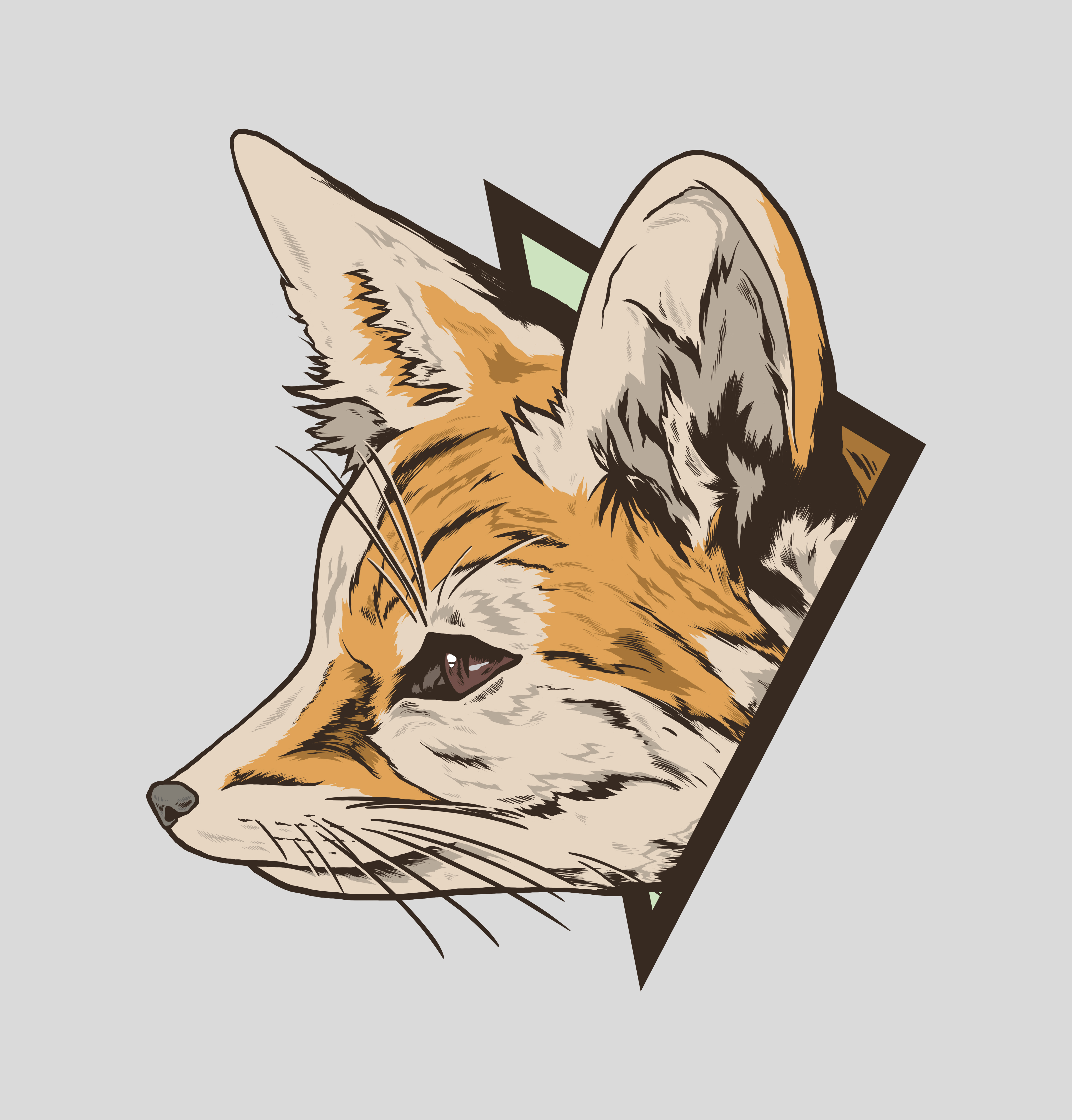 Fennec fox in Digital Art Inspiration by Daniel Escobar