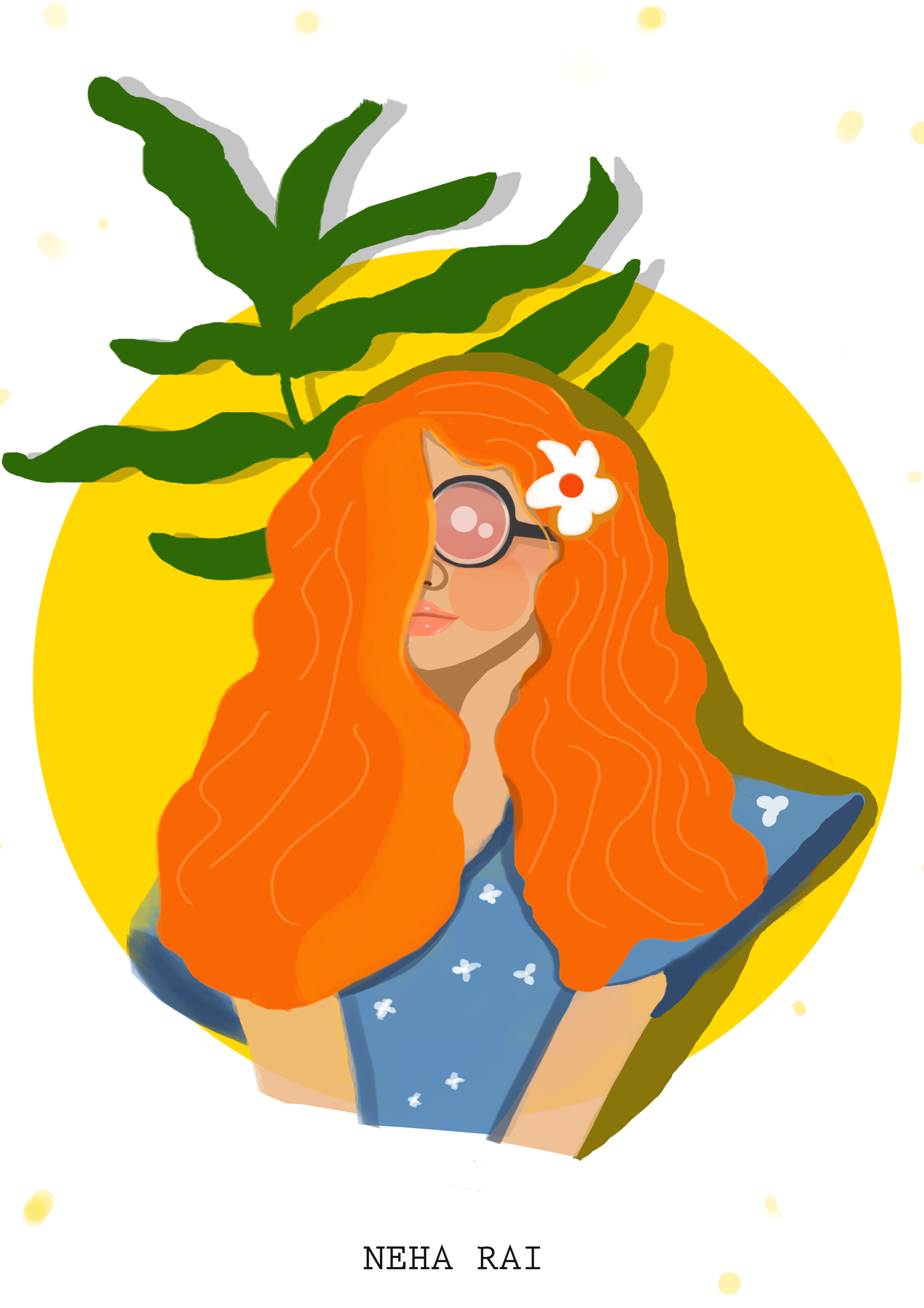 potrait illustration by Neha Rai potrait illustration in Digital Art Inspiration by Neha Rai
