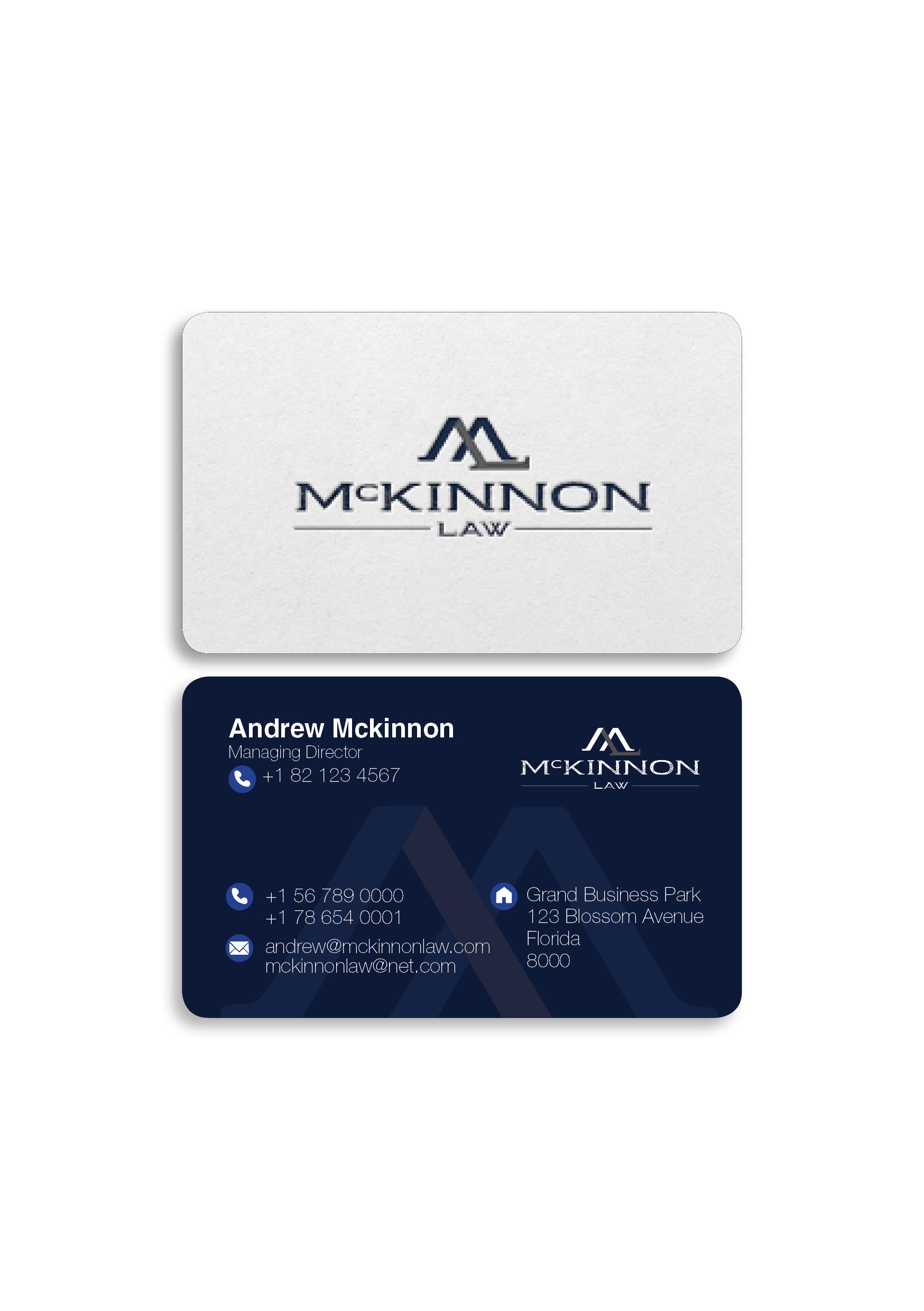 McKinnon Law in Business Card Design Inspiration by Marcdutoit