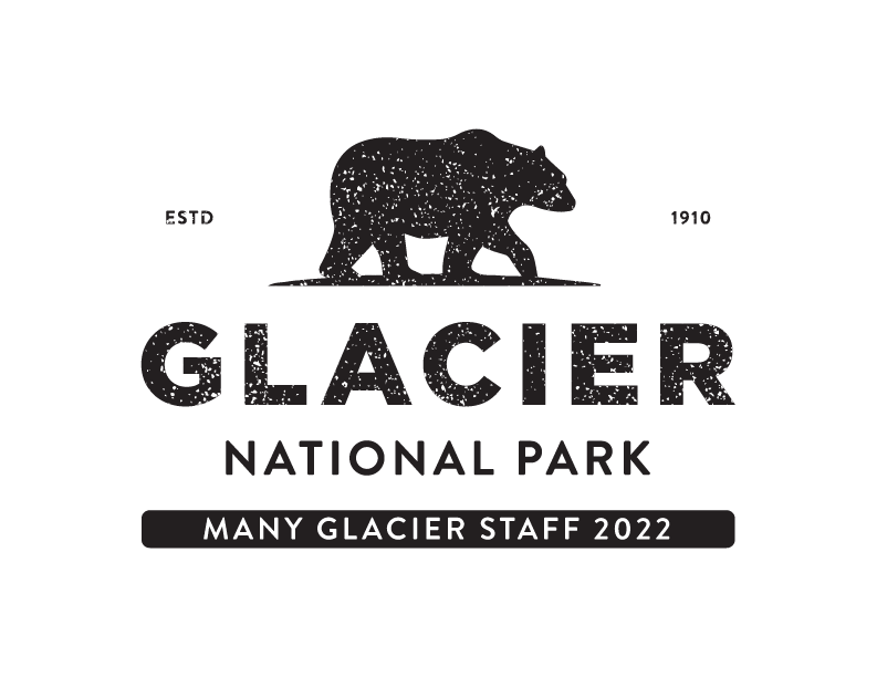 Glacier Nat. Park Staff 2022 by Clewdesignco Glacier Nat. Park Staff 2022 in T-Shirt Design Inspiration by Clewdesignco