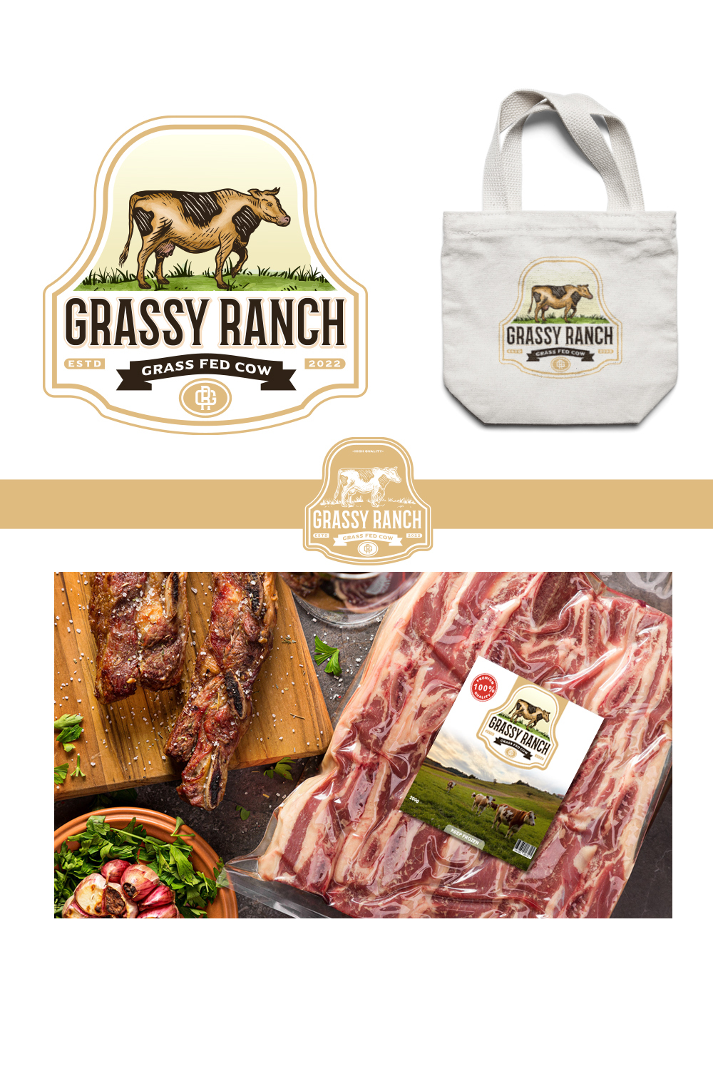 GRASSY RANCH by Exiguus GRASSY RANCH in Packaging Design Inspiration by Exiguus