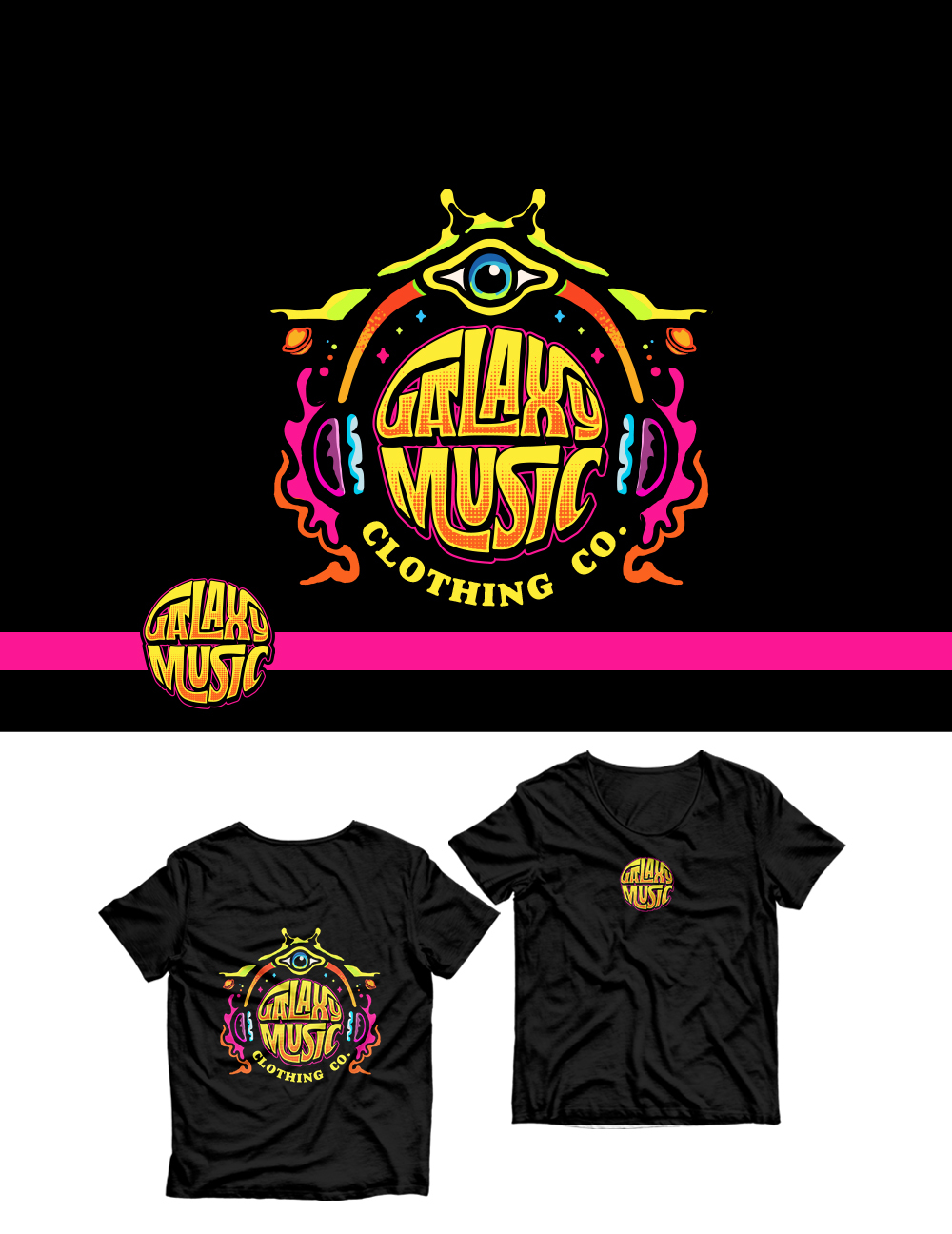 GALAXY MUSIC CLOTHING CO. by Exiguus GALAXY MUSIC CLOTHING CO. in T-Shirt Design Inspiration by Exiguus