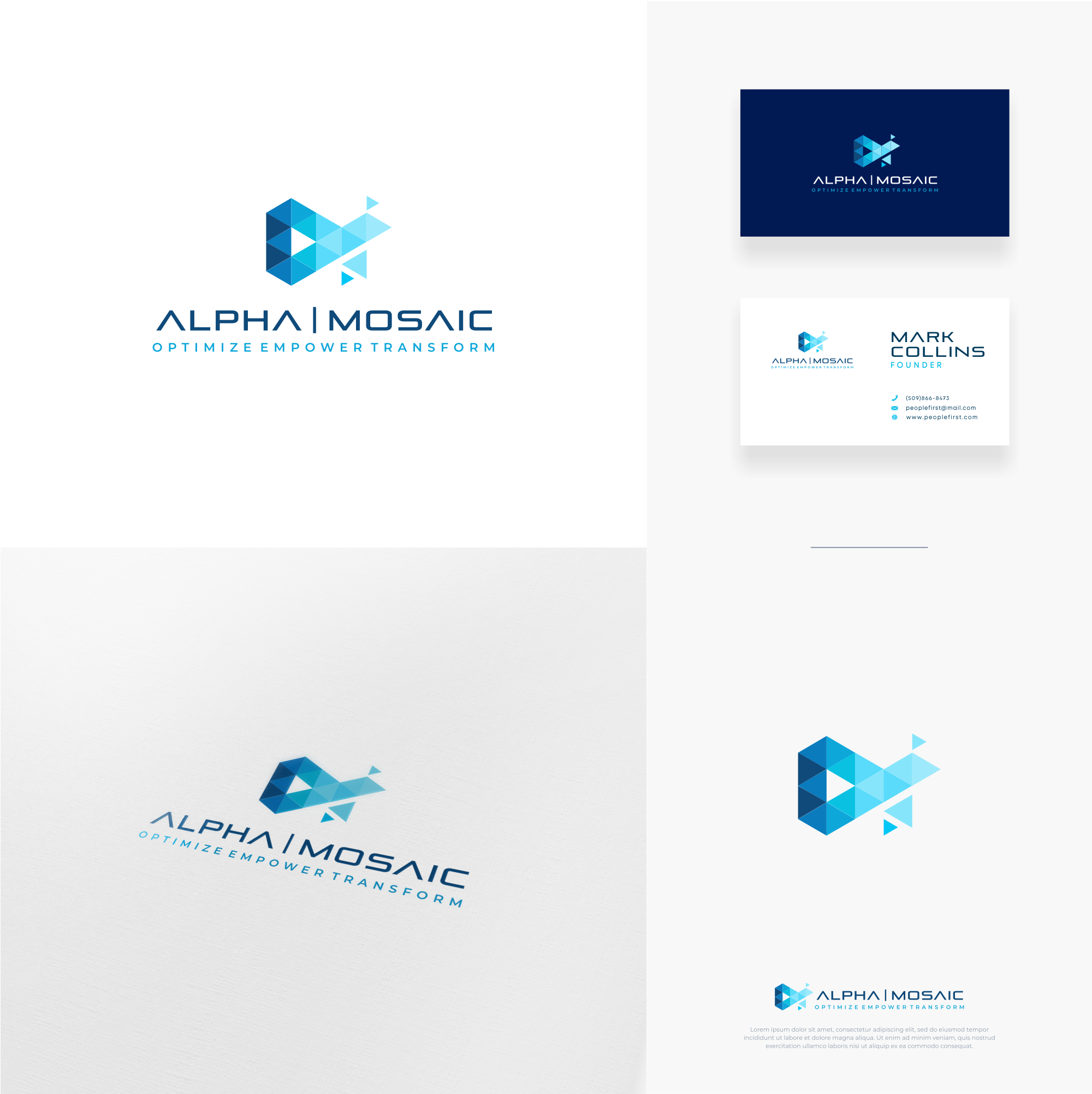 Alpha Mosaic Logo Design by Tohas Alpha Mosaic Logo Design in Logo And Business Card Design Inspiration by Tohas