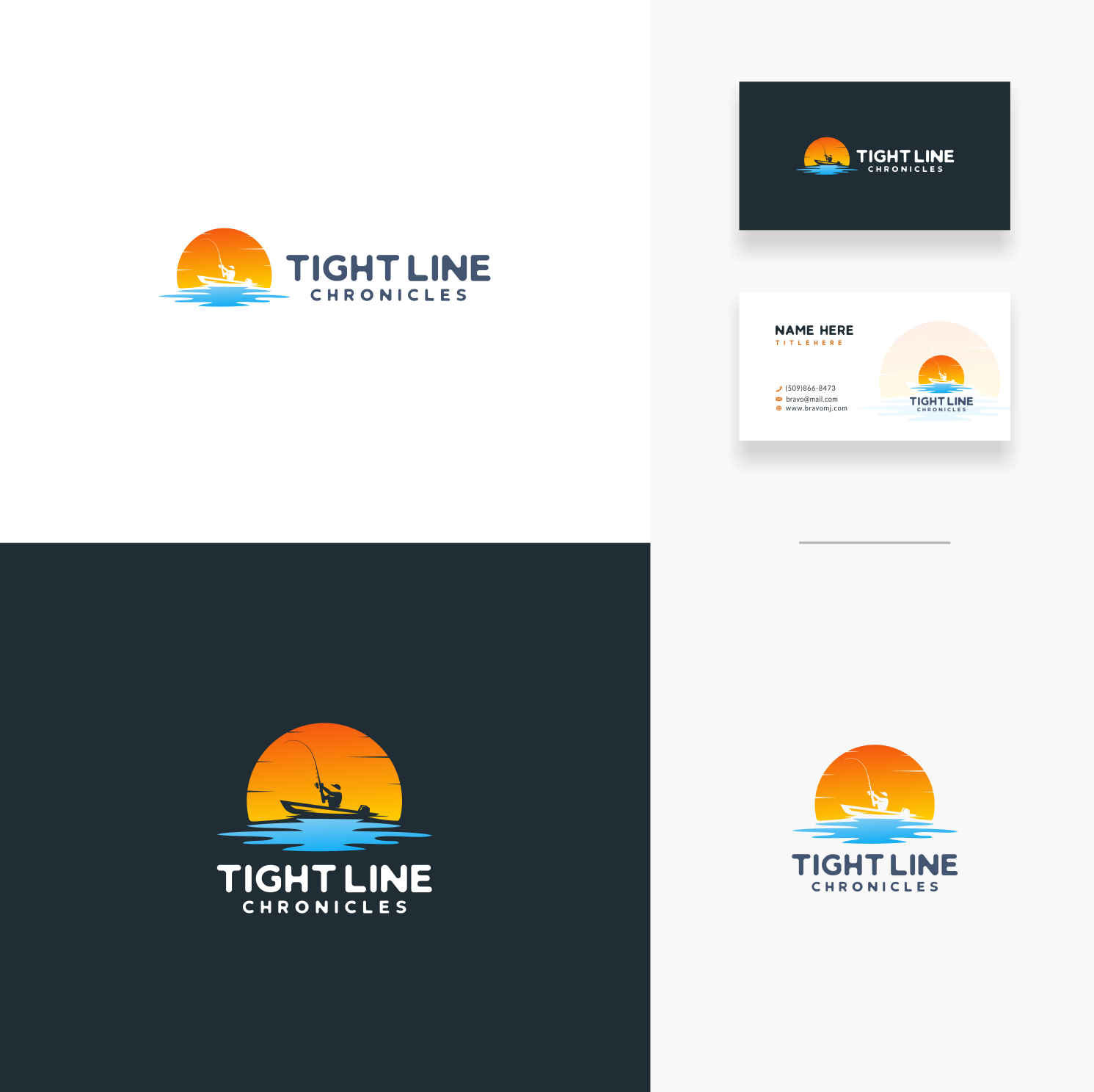 Relaxed and happy fishing logo design concept by Tohas Relaxed and happy fishing logo design concept in Logo Design Inspiration by Tohas
