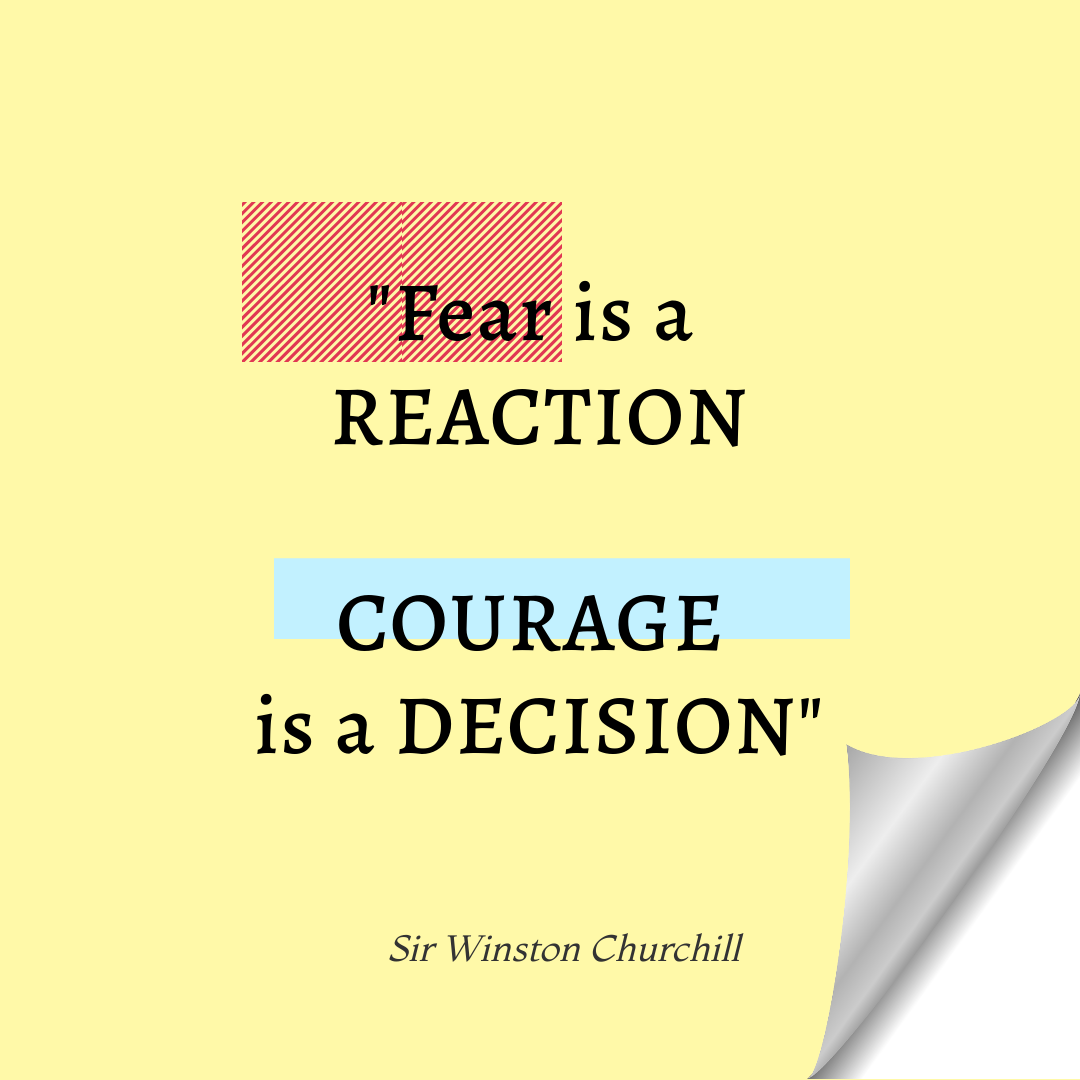 Courage is a Decision in Instagram Post Design Inspiration by Ysay Dollano