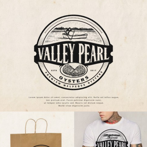 Valley Pearl Oysters in Logo Design Inspiration by Entry