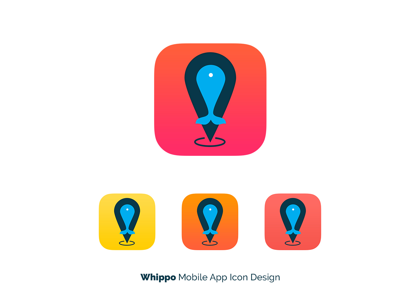 Whippo mobile app icon by Darksider Whippo mobile app icon in Advertisement Design Inspiration by Darksider