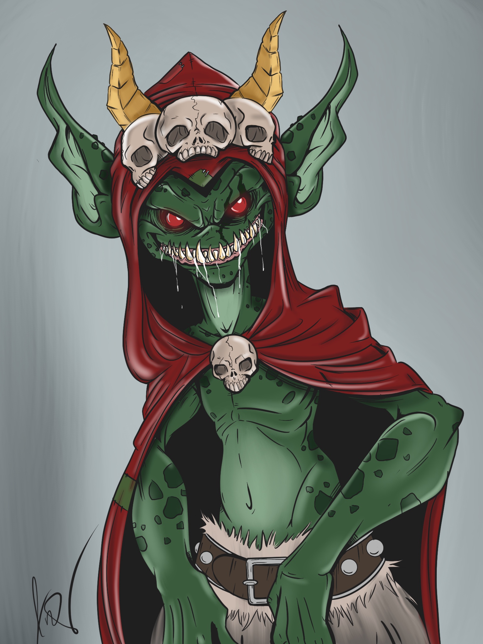 Gruesome Redcap by Jacob Skelton Gruesome Redcap in Digital Art Inspiration by Jacob Skelton