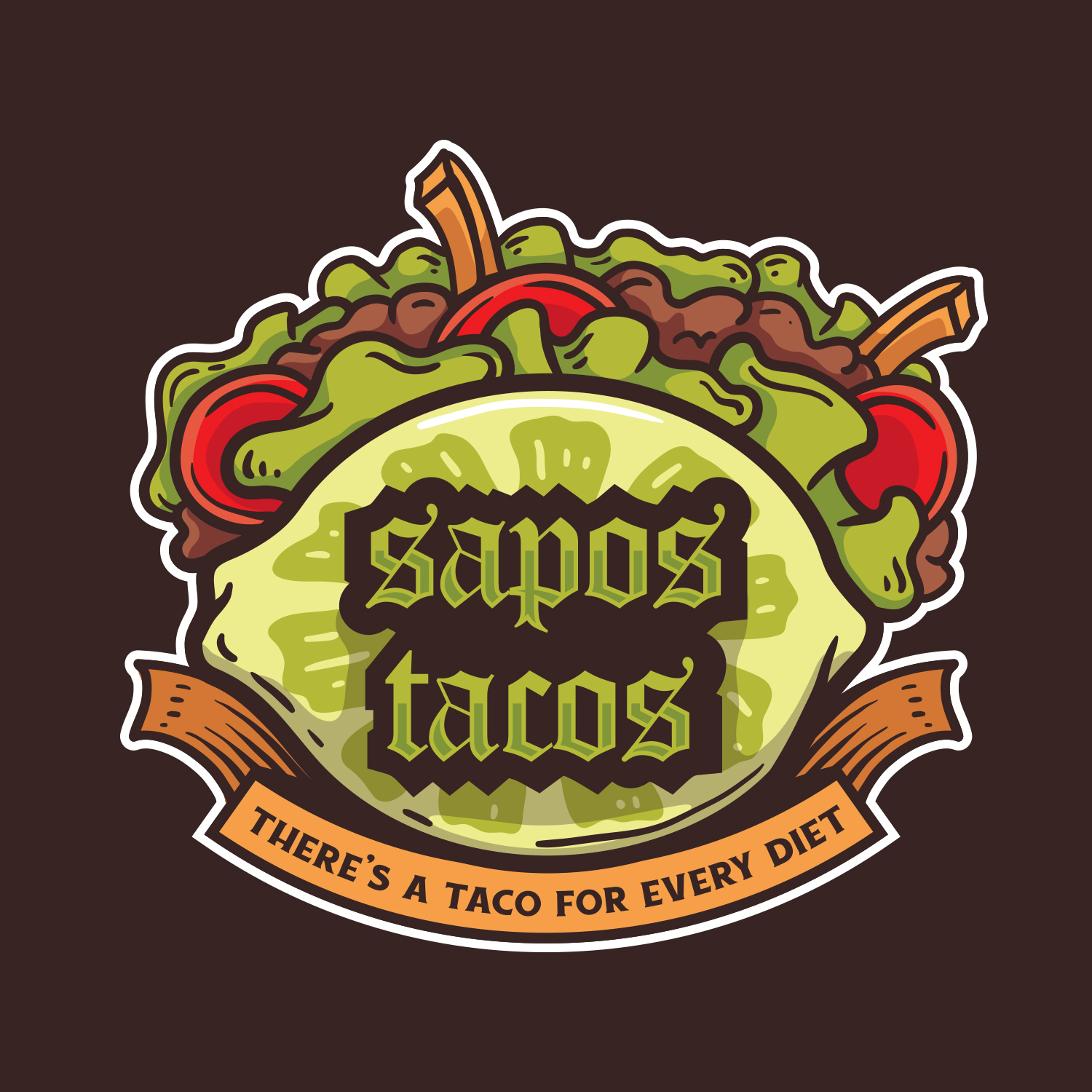 Sapos Tacos by Vantage Sapos Tacos in Logo Design Inspiration by Vantage