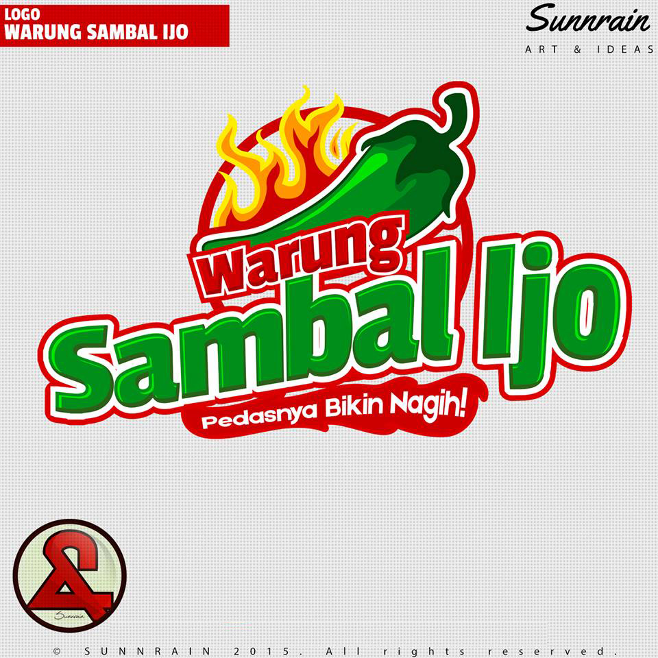 Warung Sambal Ijo by Pradana Sunnrain Warung Sambal Ijo in Logo Design Inspiration by Pradana Sunnrain