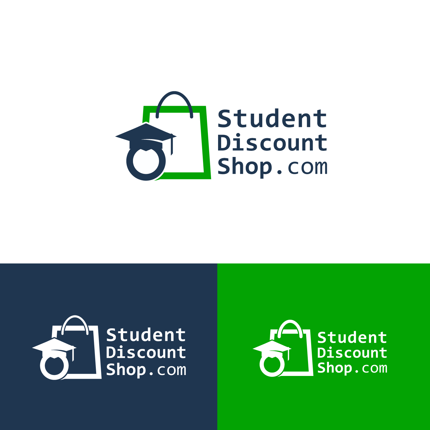 Student Discount Shop Logo by Ali Elsalt Student Discount Shop Logo in Logo Design Inspiration by Ali Elsalt