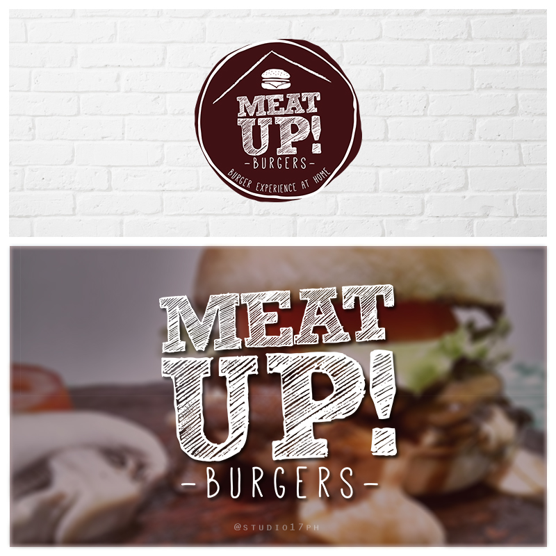 Meat Up Burgers by Studio 17 Meat Up Burgers in Logo Design Inspiration by Studio 17